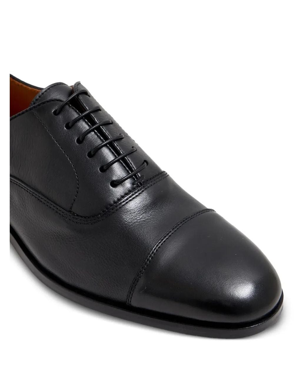 Doucal's Black Lace-Up Oxford Shoes for men