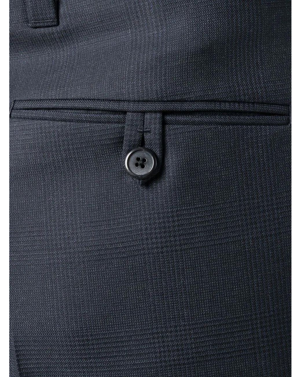 Prada Geruite Broek in het Blue voor heren