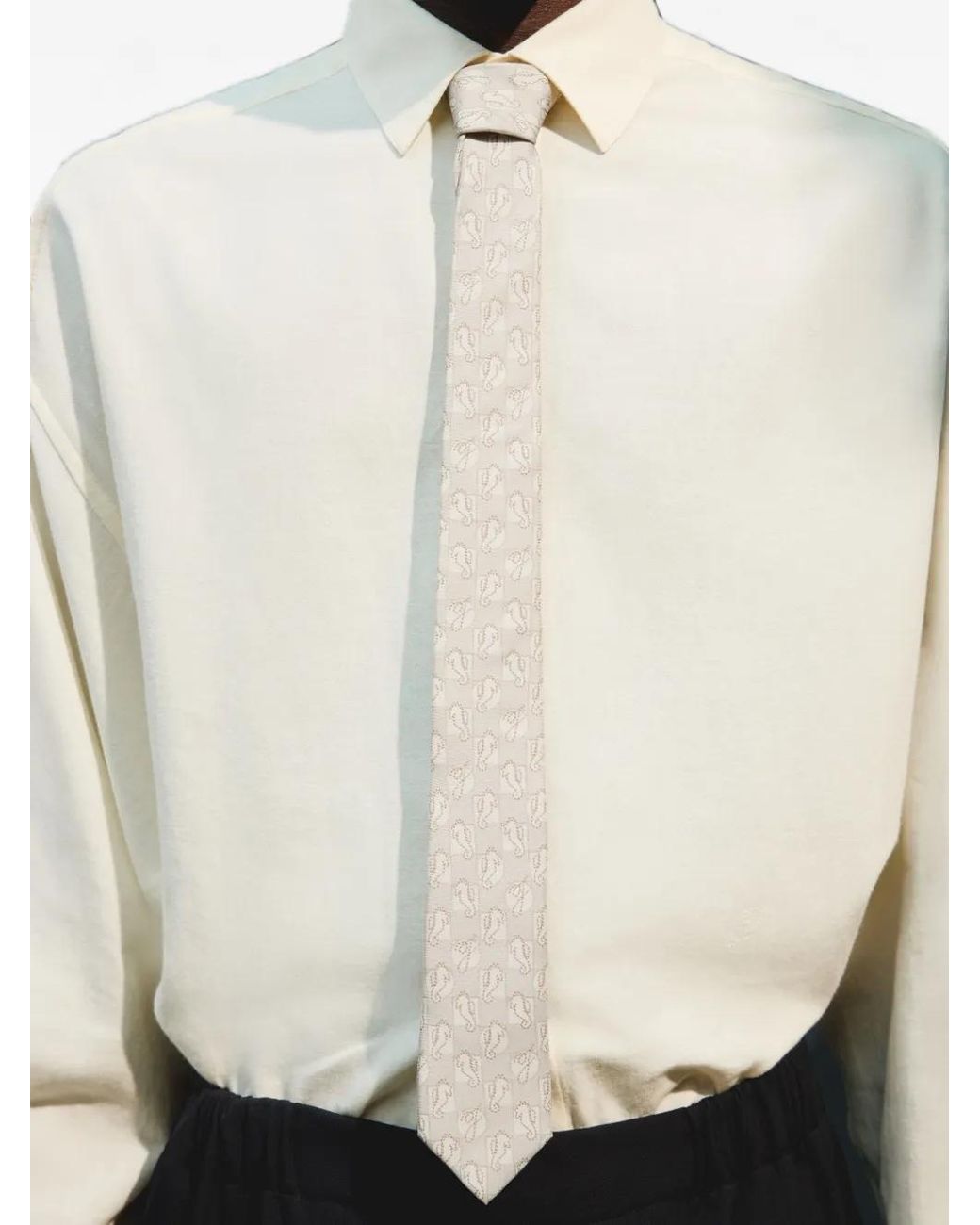 Jacquemus White Cravate The Hippocampe