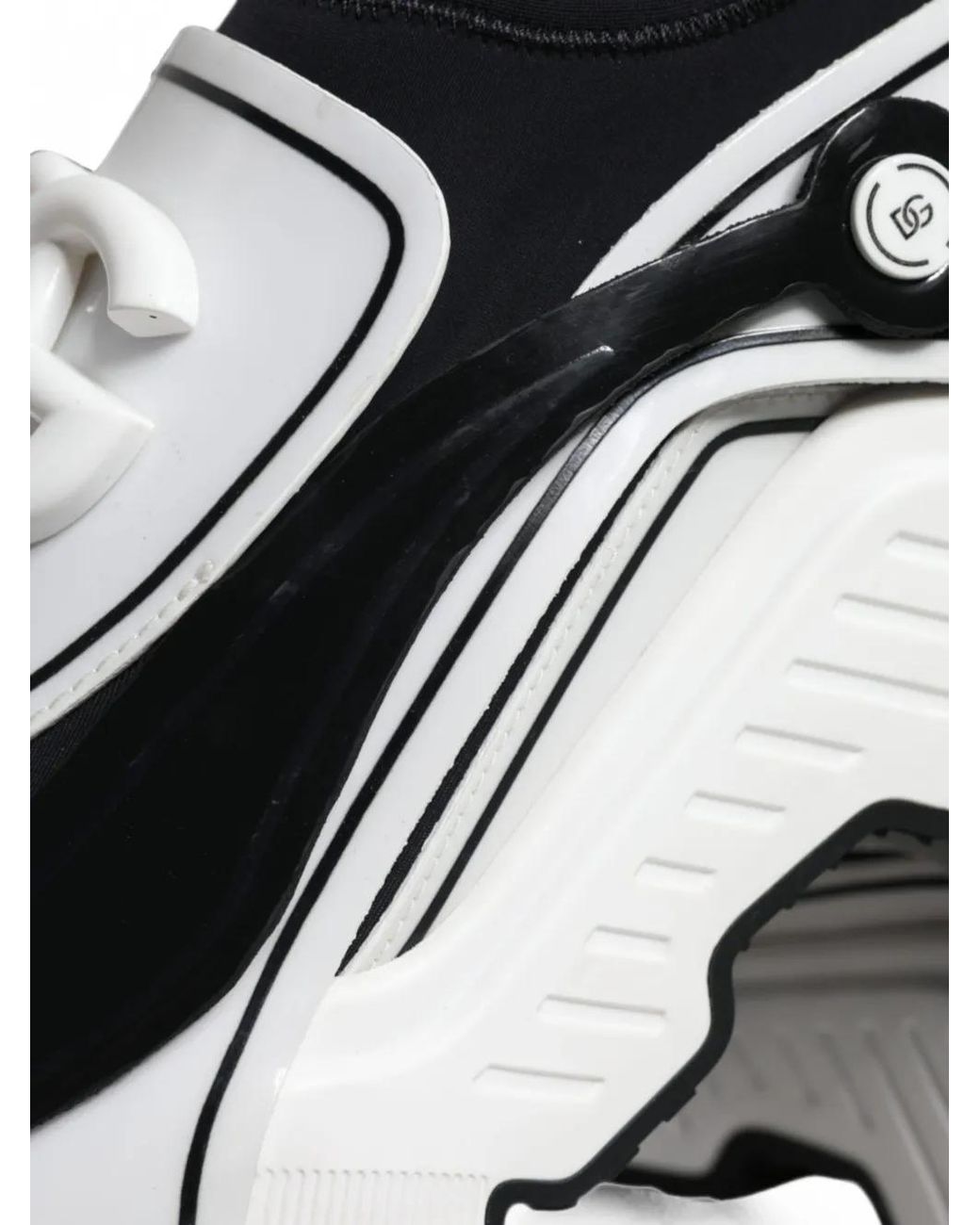 Dolce & Gabbana White Portofino Logo-Plaque Sneakers for men
