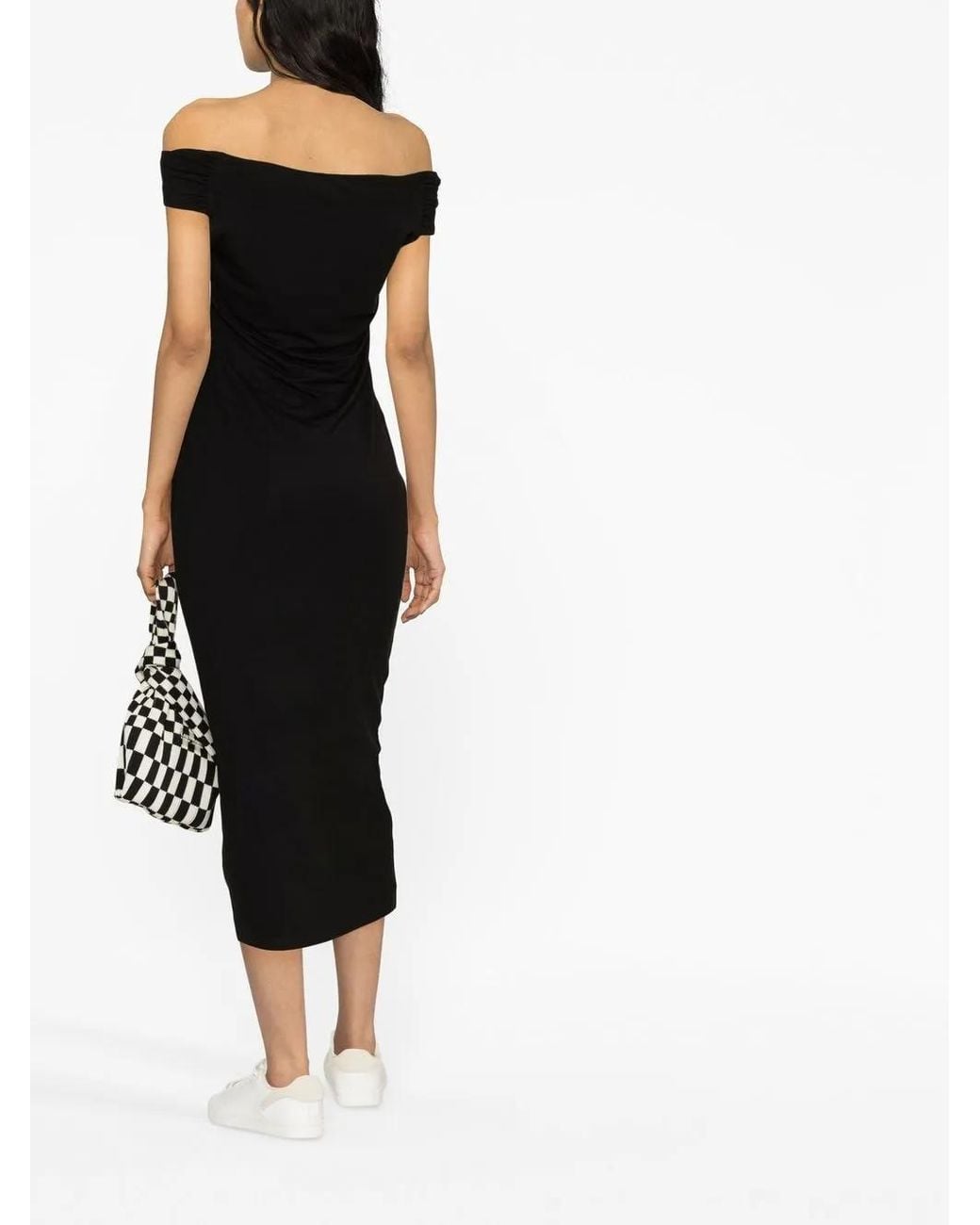 Reformation Black Jamen Knitted Dress