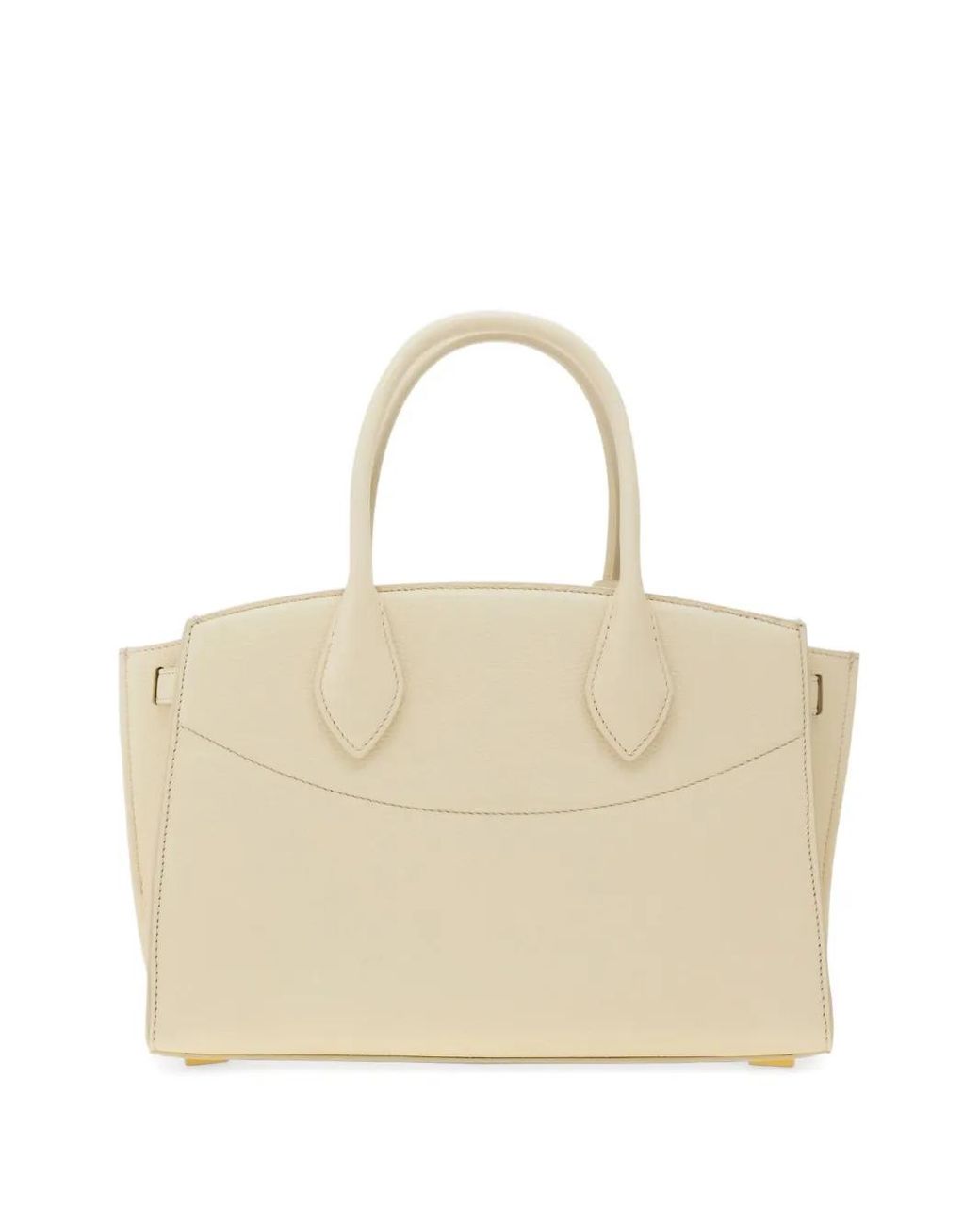 Ferragamo Natural Medium Soft Studio Tote Bag