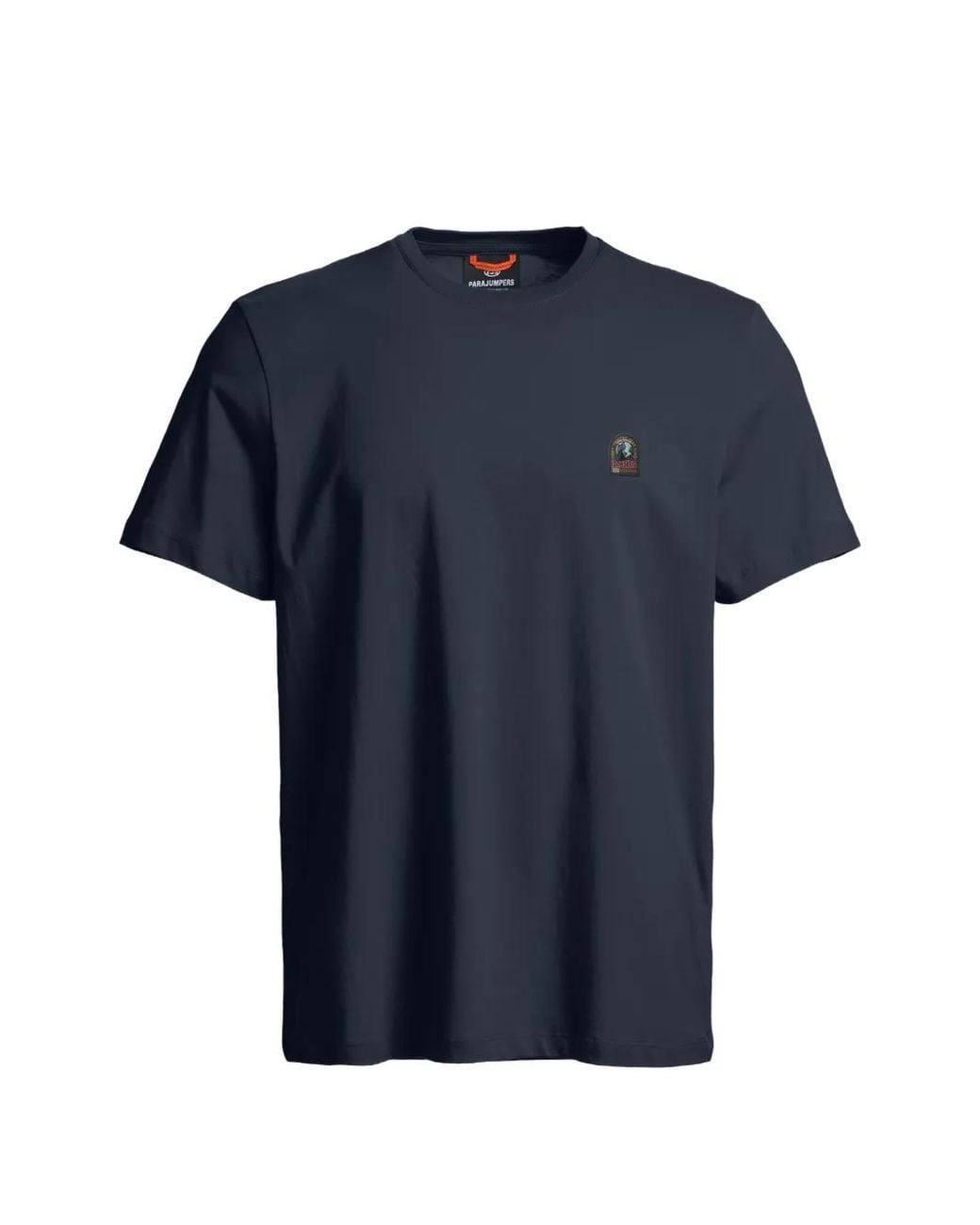 Parajumpers Blue Logo-Patch T-Shirt for men