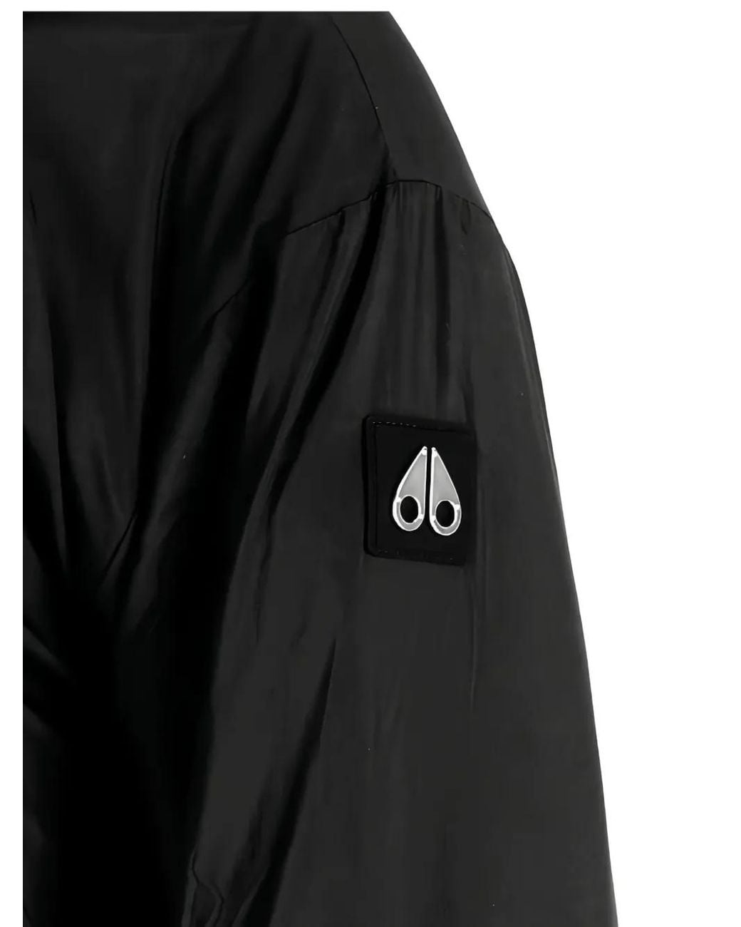 Chaqueta Bómber Con Capucha Y Cremallera Moose Knuckles de color Black