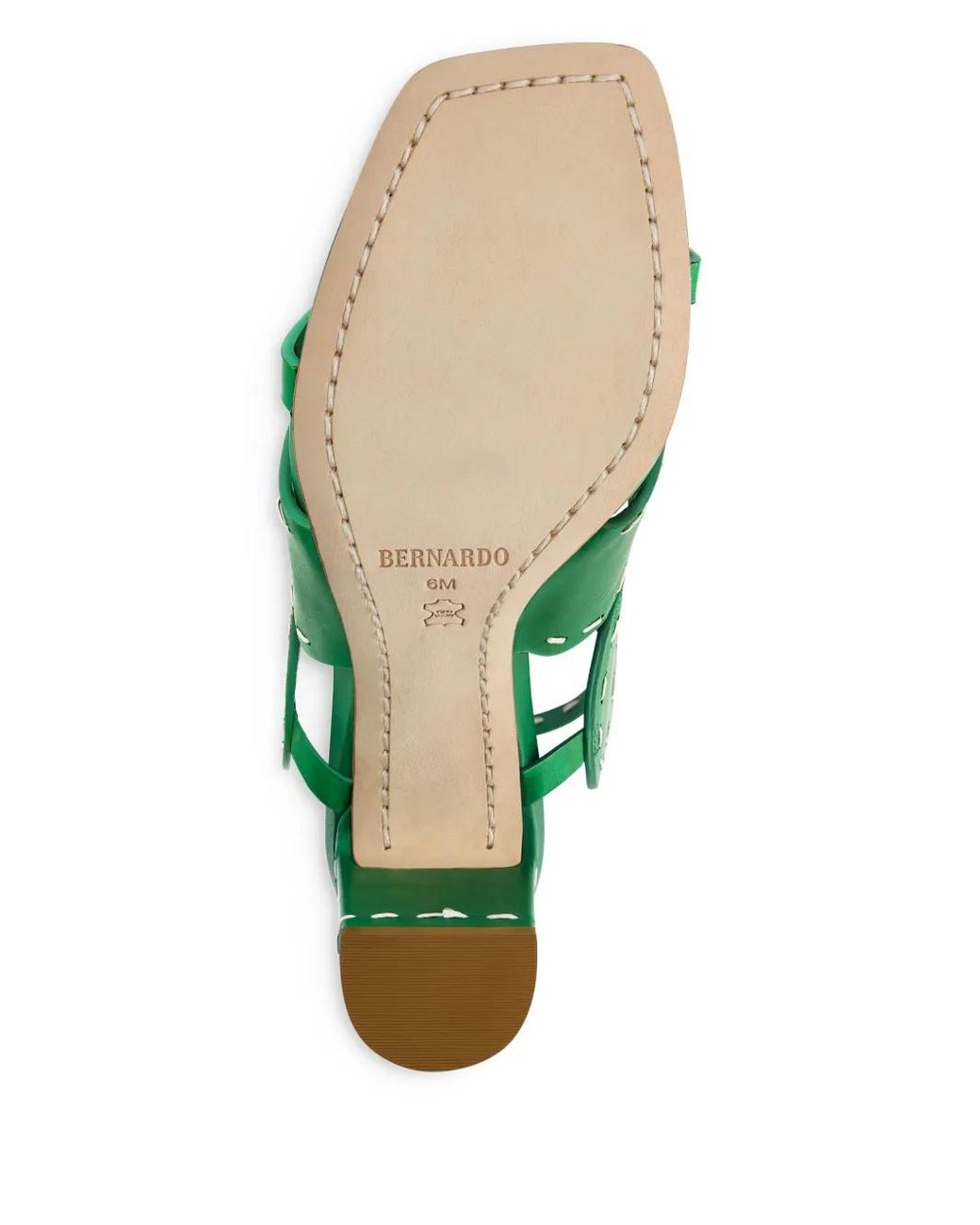 Bernardo Green 1946 76M Block-Heel Sandals