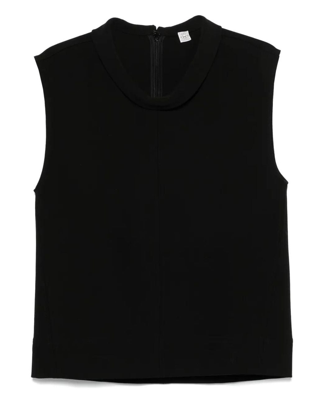 Totême Black High-Neck Blouse