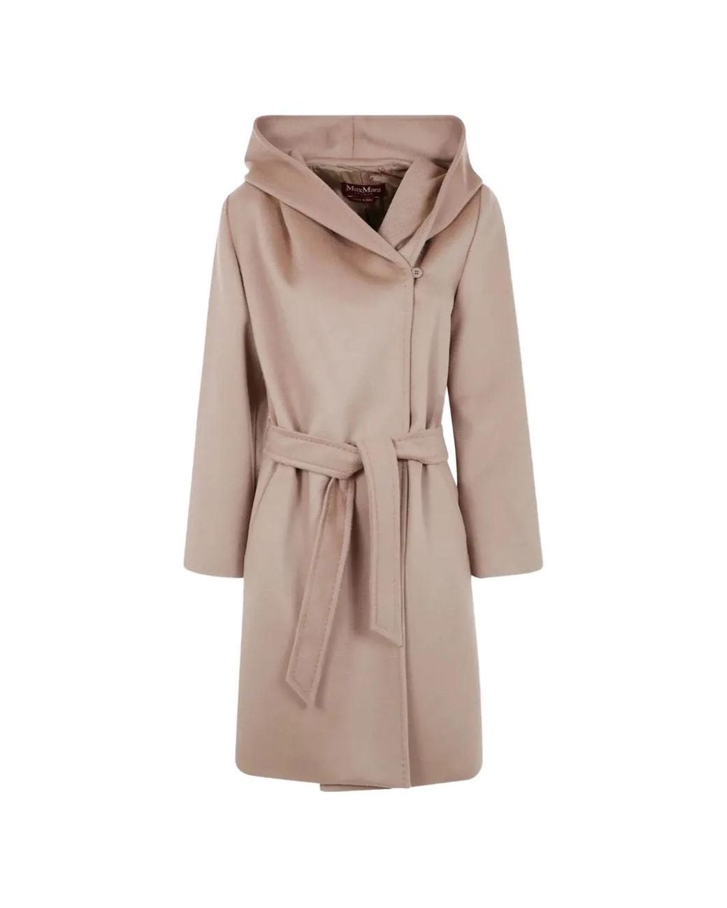 Max Mara Jas Met Capuchon in het Natural