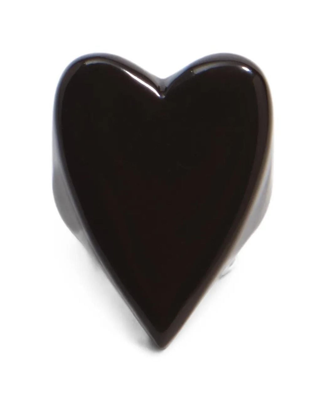 Bimba Y Lola Black Lacquered Heart Ring