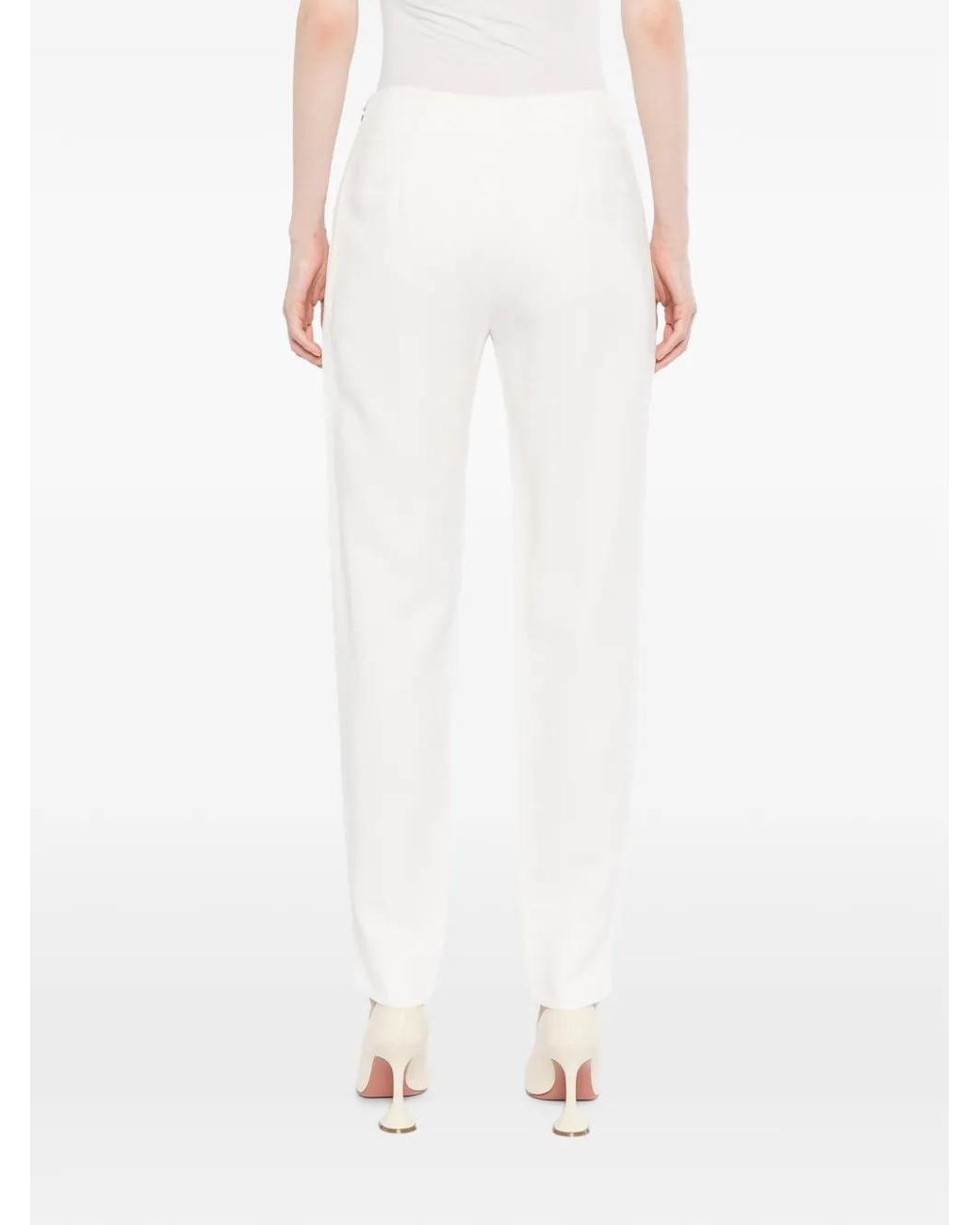 Antonio Berardi White Split-Cuff Trousers