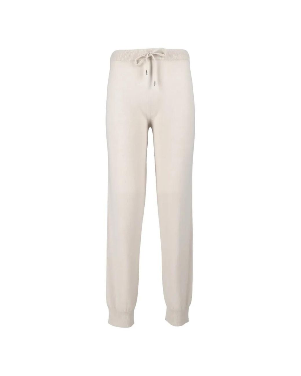Kangra White Seamless Drawstring Track Pants