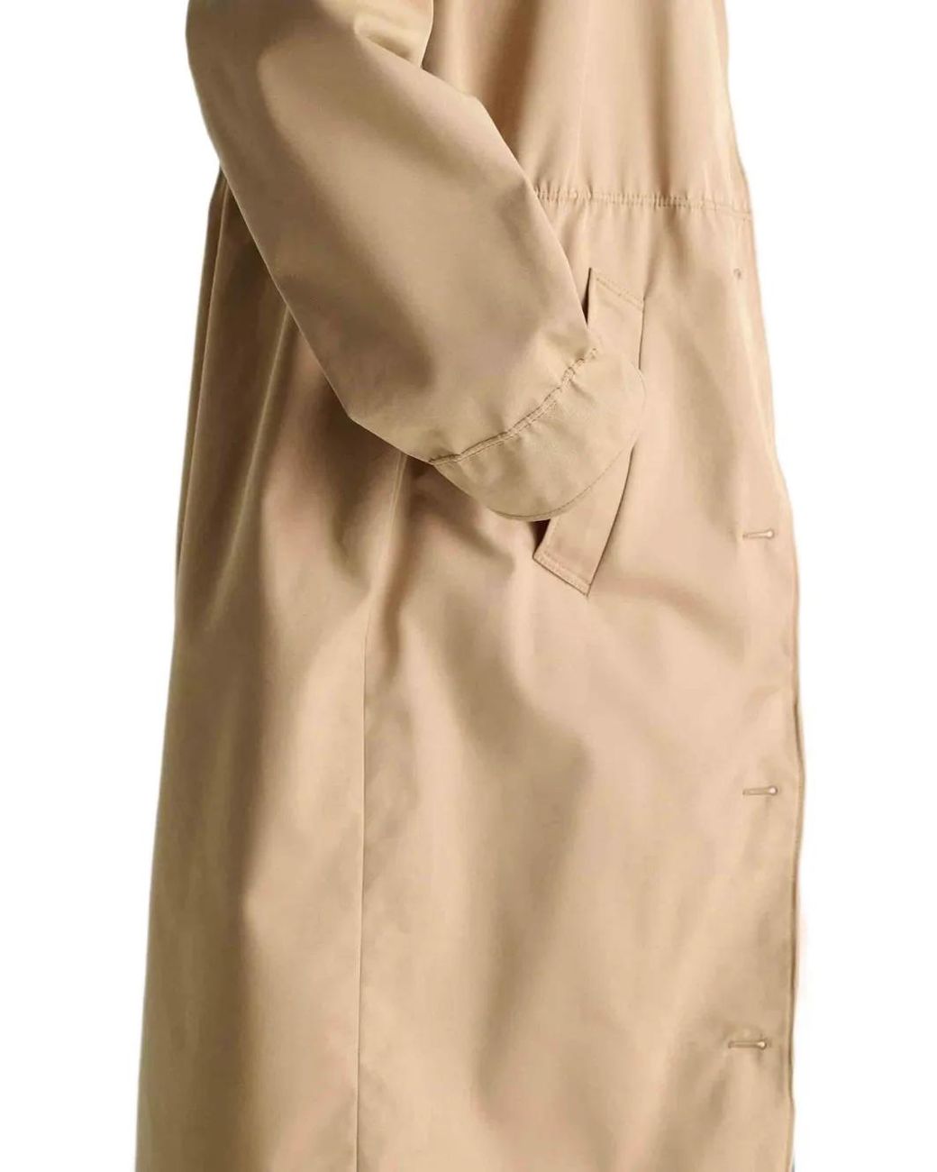 Dorothee Schumacher Natural Single-Breasted Trench Coat