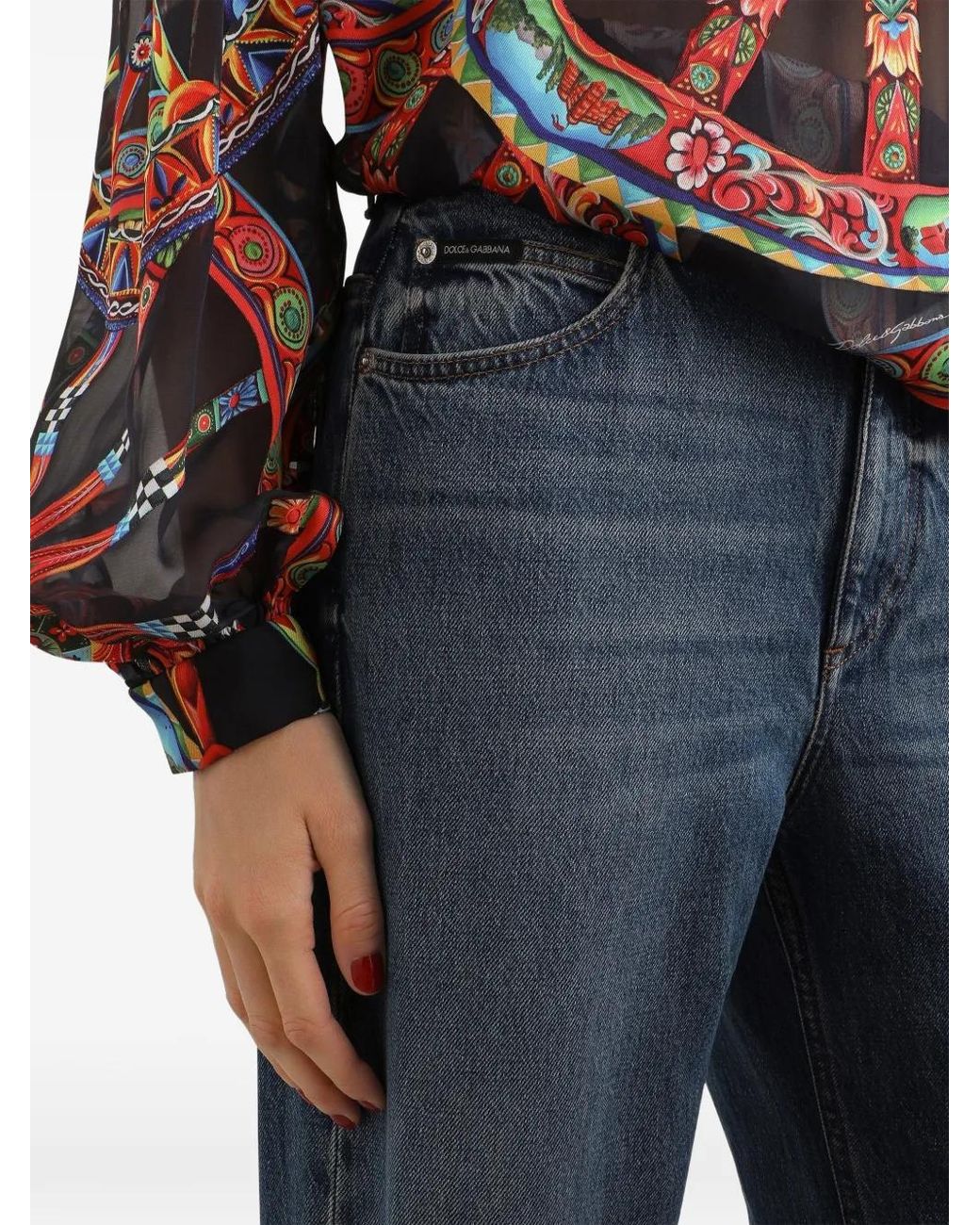 Dolce & Gabbana Blue Dolce & Gabbana 5-Pocket Denim Trousers