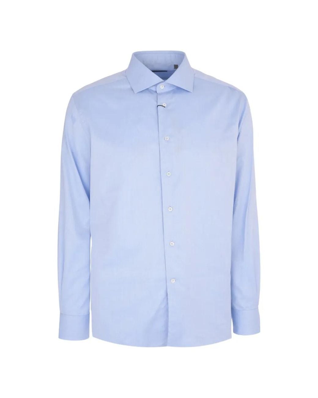 Corneliani Blue Buttoned Shirt for men