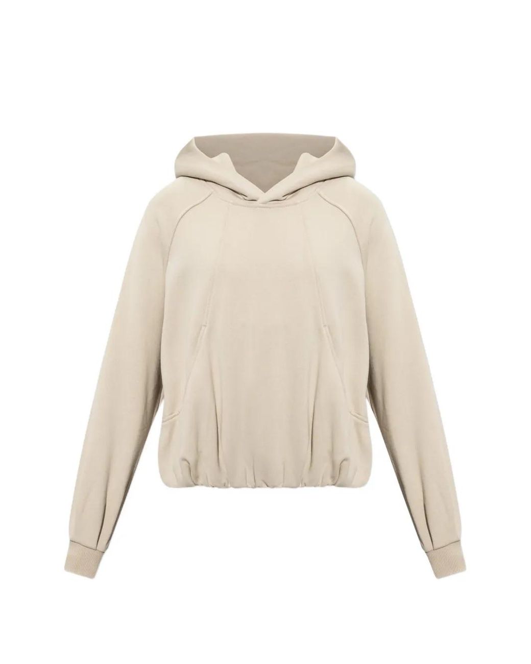 Moose Knuckles Natural Logo-Patch Raglan-Sleeve Hoodie