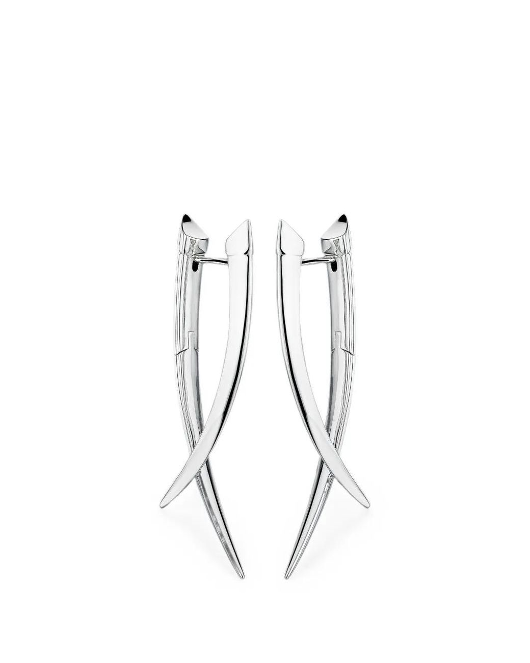 Shaun Leane White Sabre Crossover Drop Earrings