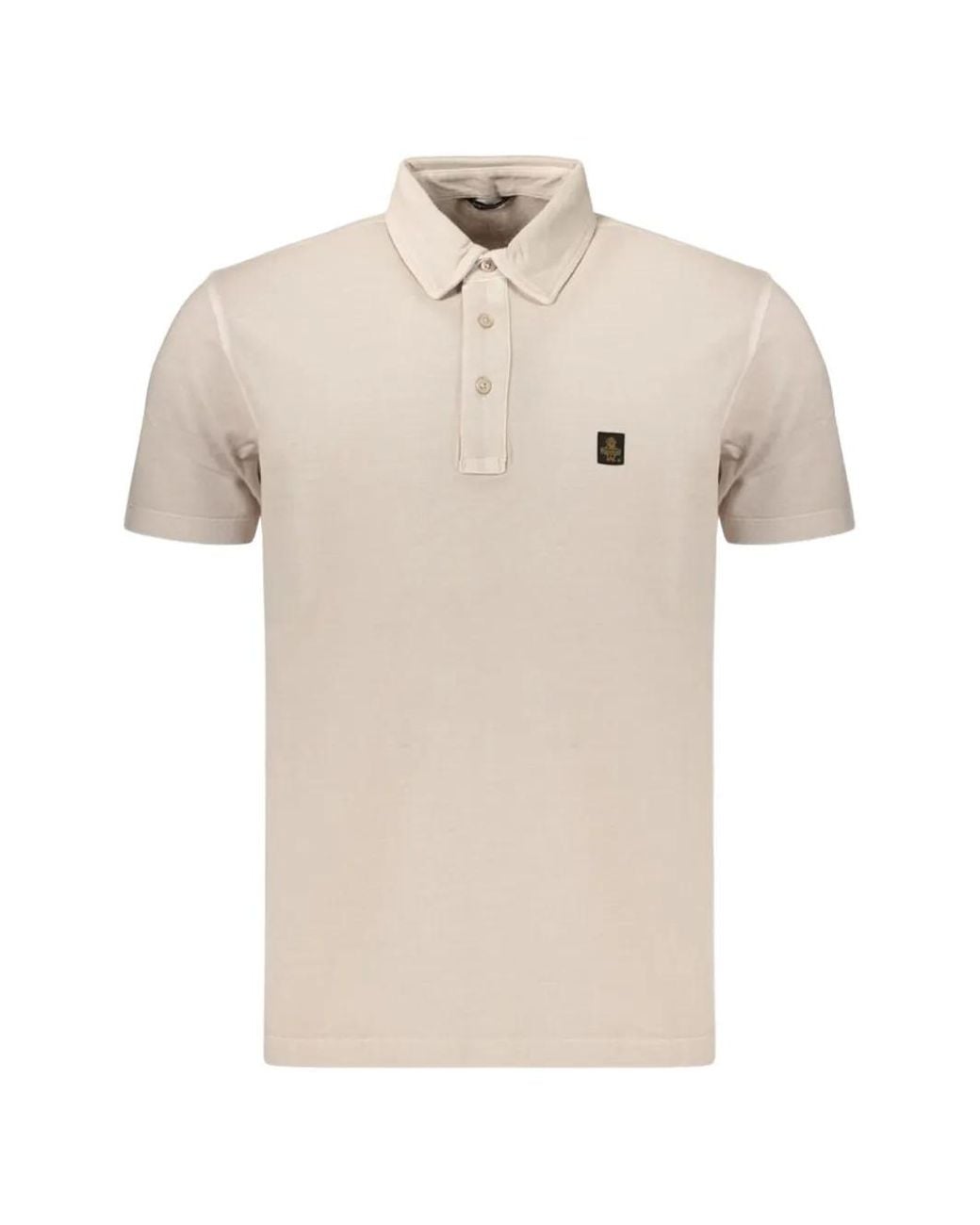 Refrigiwear Natural Mirror Logo-Patch Cotton Polo Shirt for men