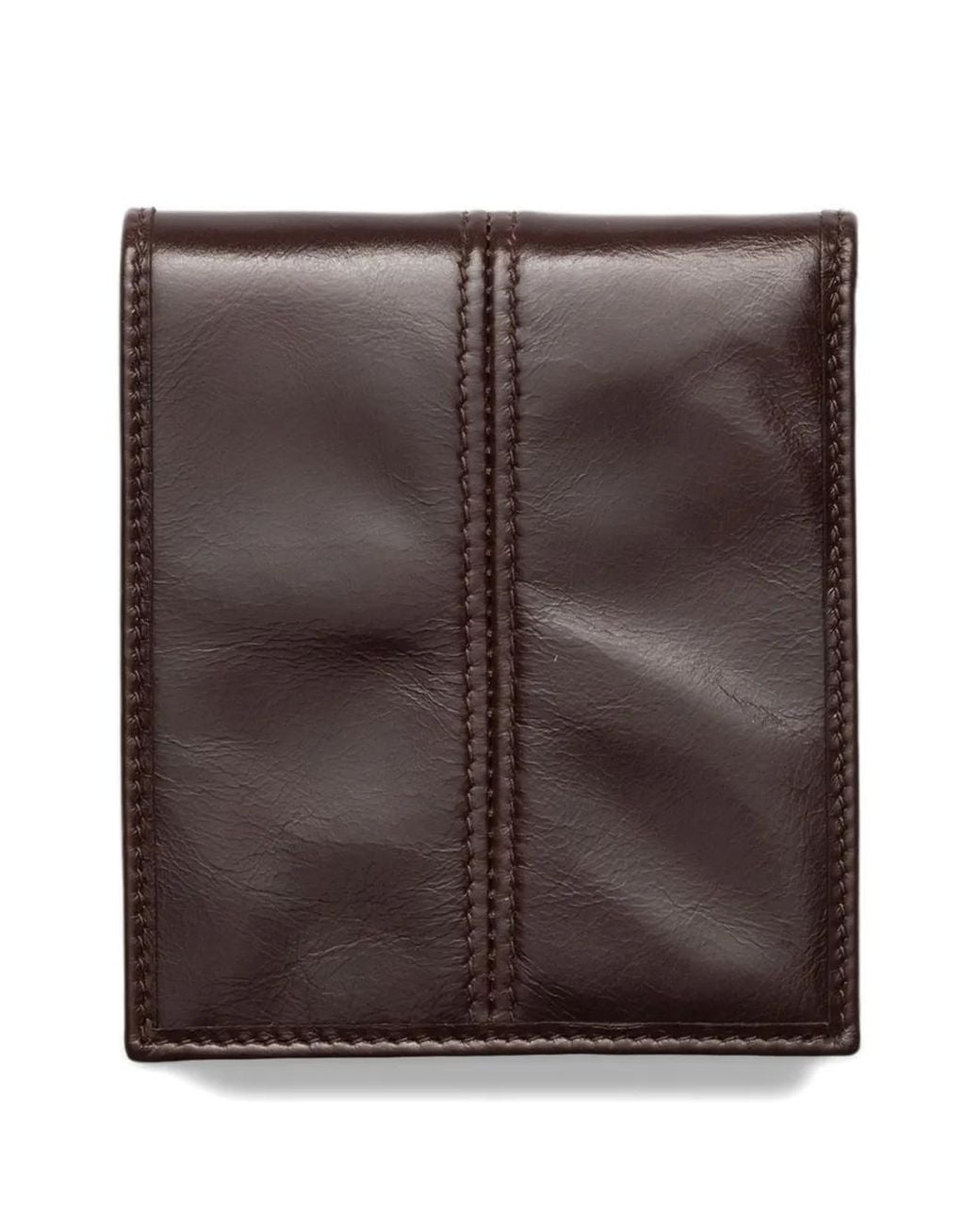 Prada Brown Leather Bifold Wallet for men