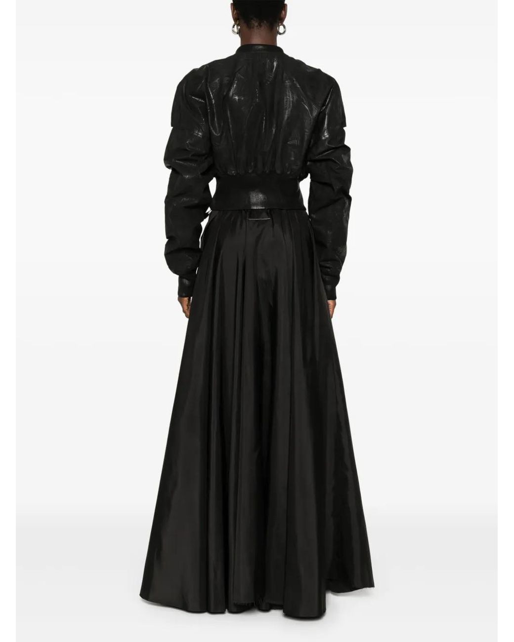 Rick Owens Black Flight Bomber Jacket