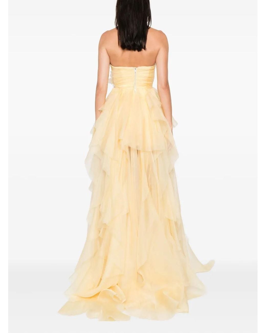 Loulou Metallic Flower-Embellishment Maxi Dress