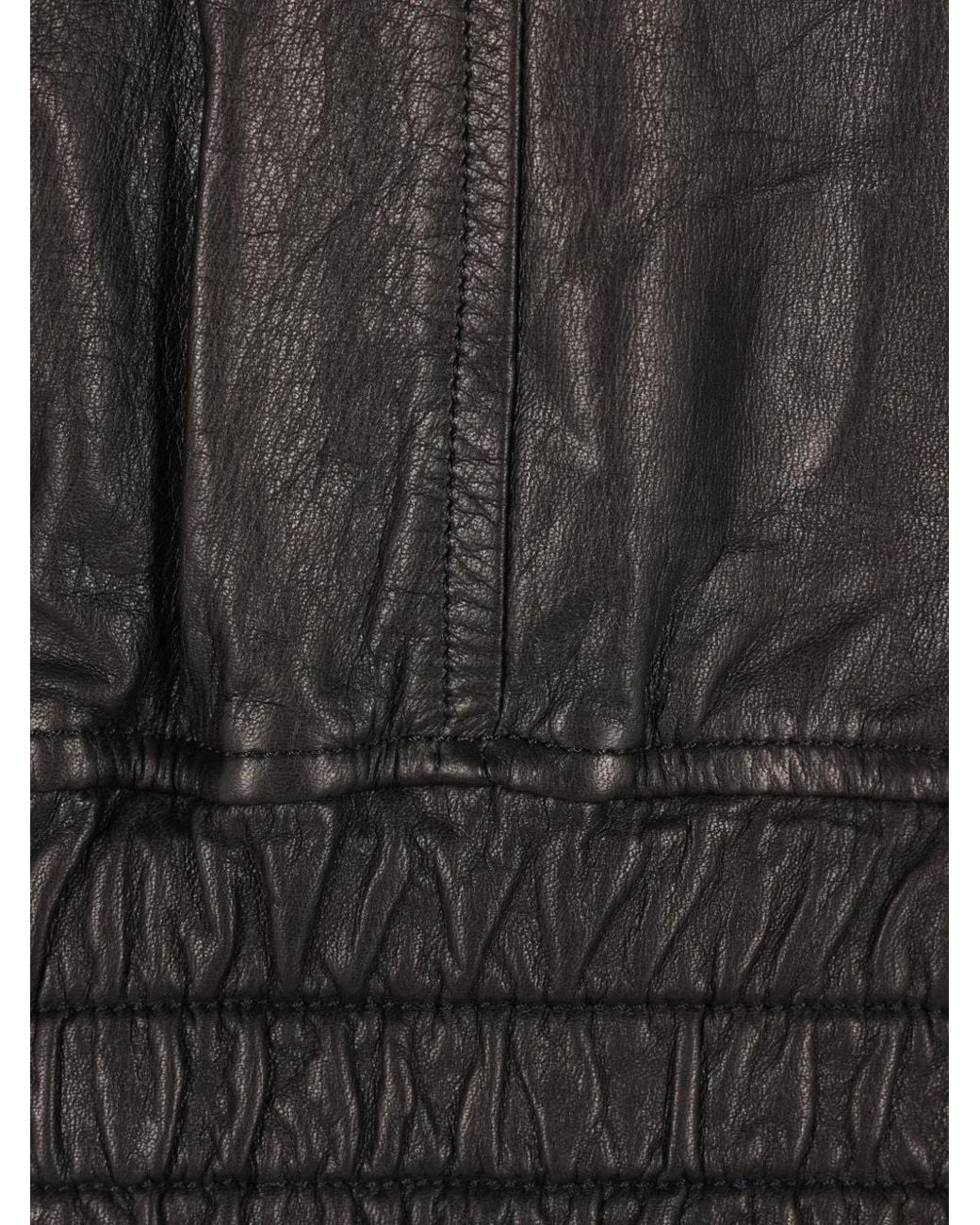 Noir Kei Ninomiya Black Stud-Embellished Leather Jacket