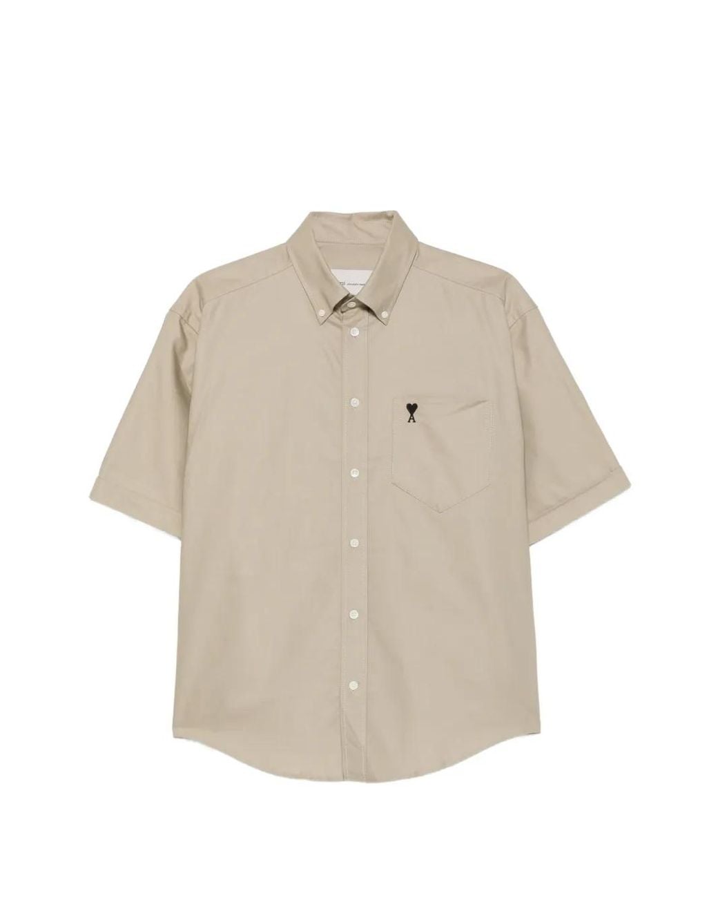 AMI Natural Ami De Coeur Short-Sleeve Shirt