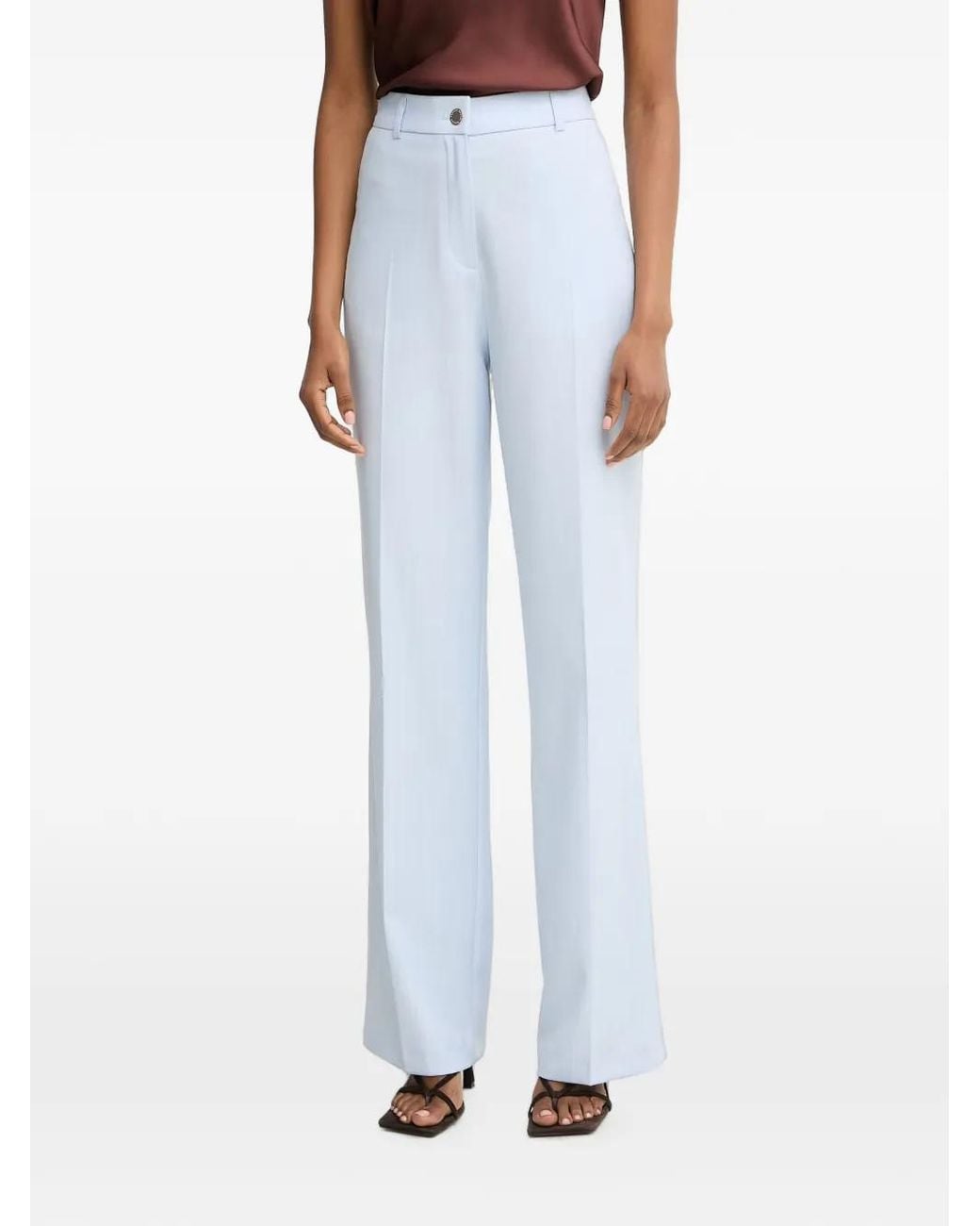 Morgan Straight Broek in het Blue