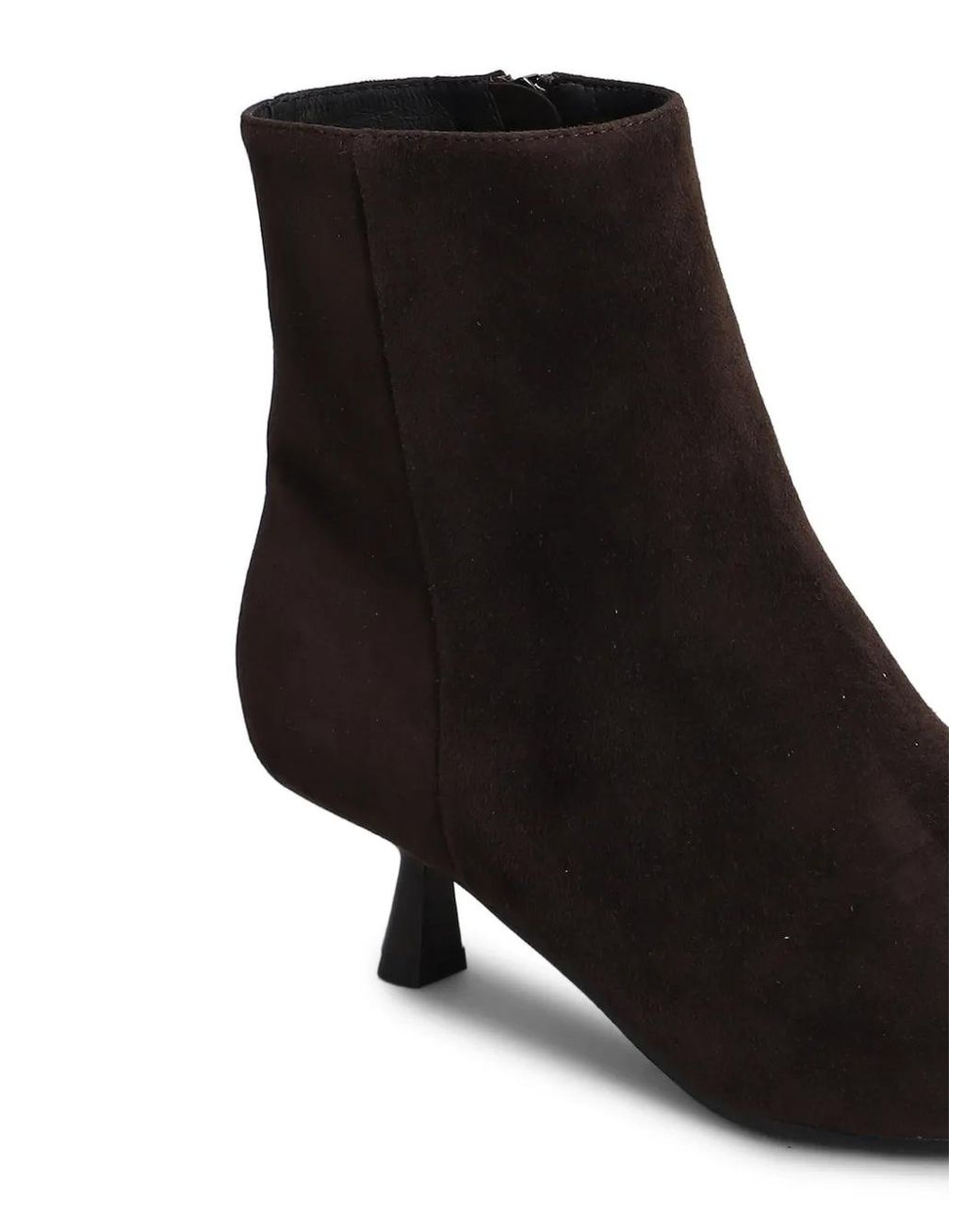 Bibi Lou Black Pointed-Toe Ankle Boots