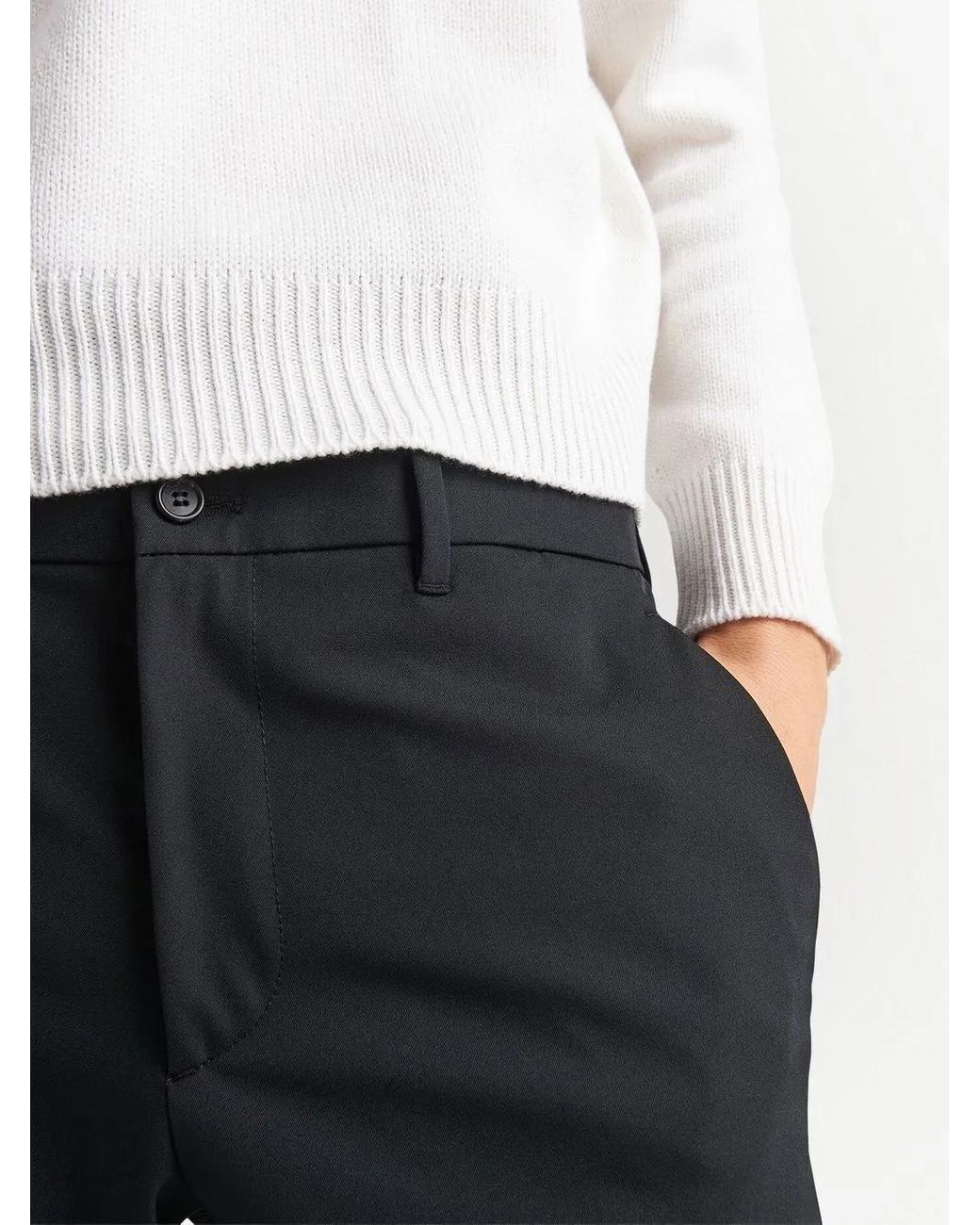 Prada Cropped Pantalon in het Blue voor heren