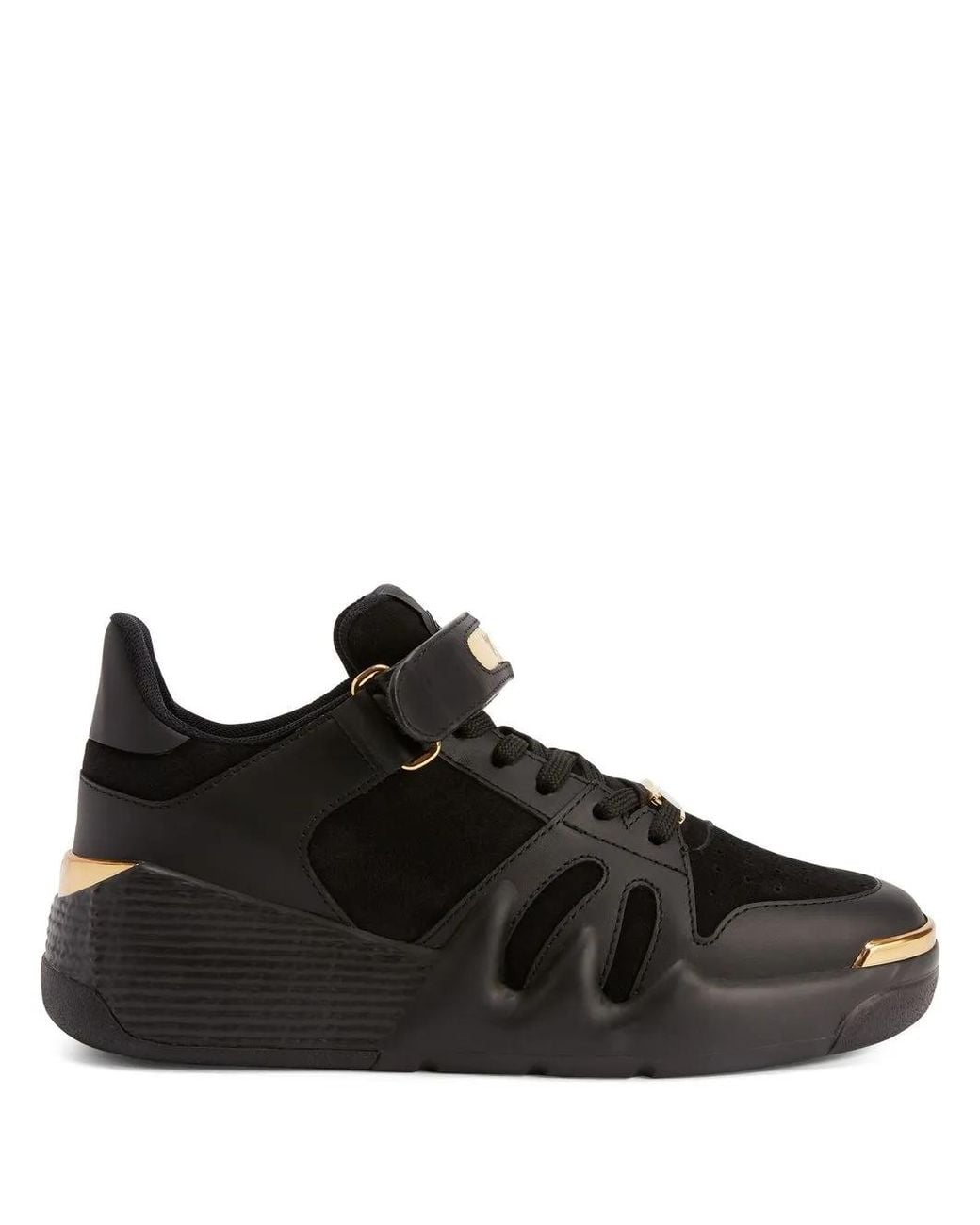 Giuseppe Zanotti Black Talon Touch-Strap Low-Top Sneakers