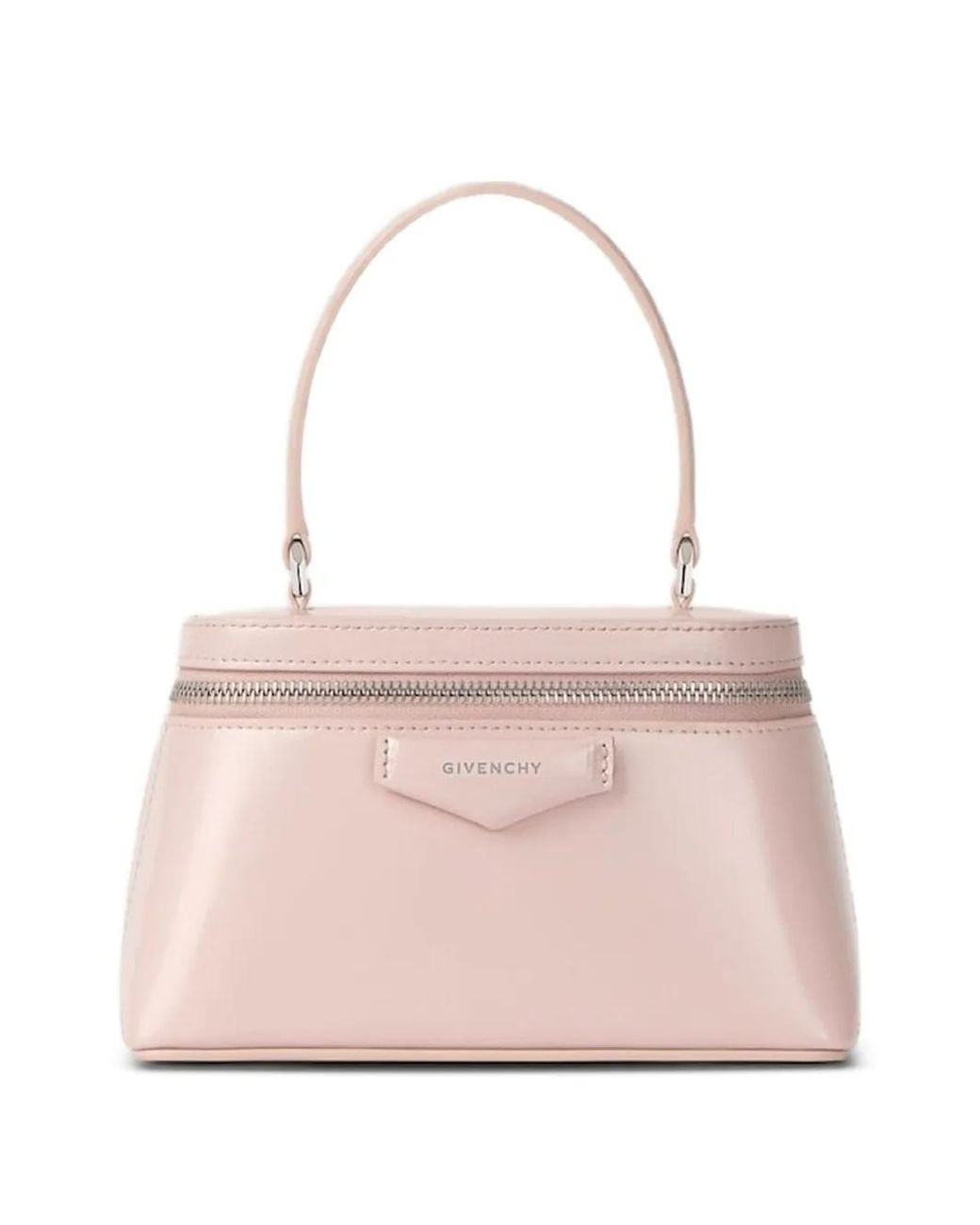 Givenchy Pink Trousse De Toilette Antigona En Cuir Box Avec Chaîne