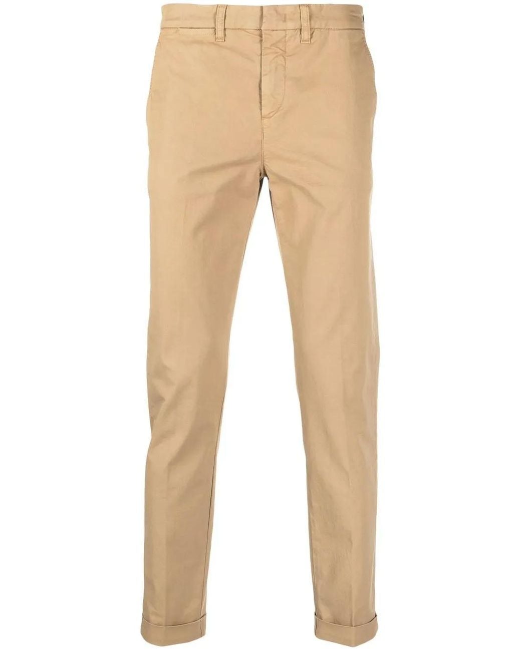 Fay Natural Slim-Fit Leg Trousers for men
