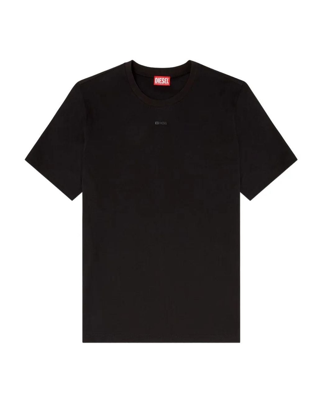 DIESEL Black T-Adjust-V6 T-Shirt for men