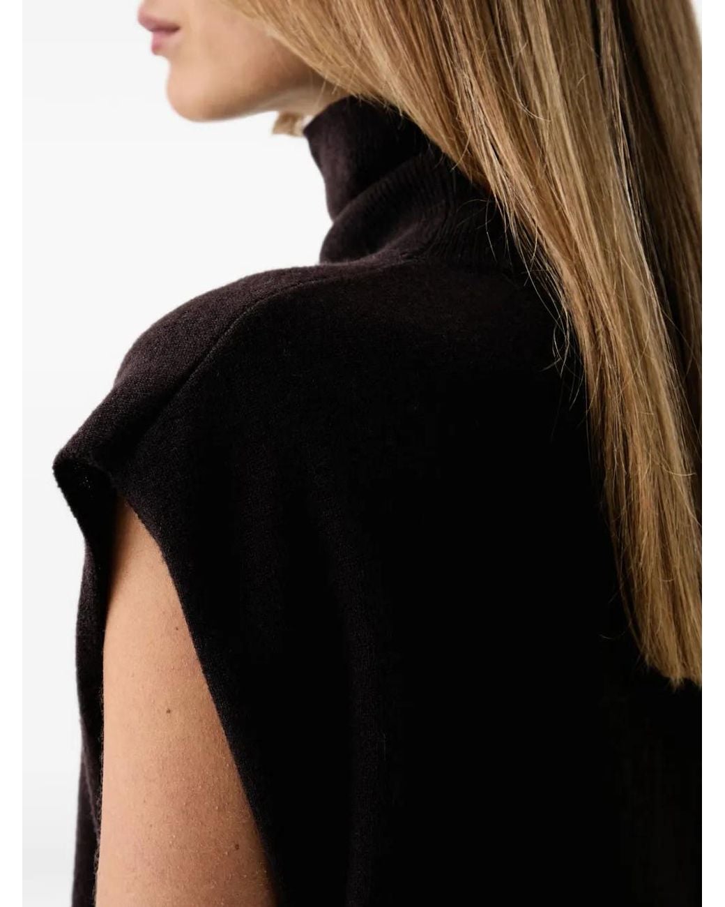 Gestuz Black Gzmanzi Roll-Neck Knitted Top