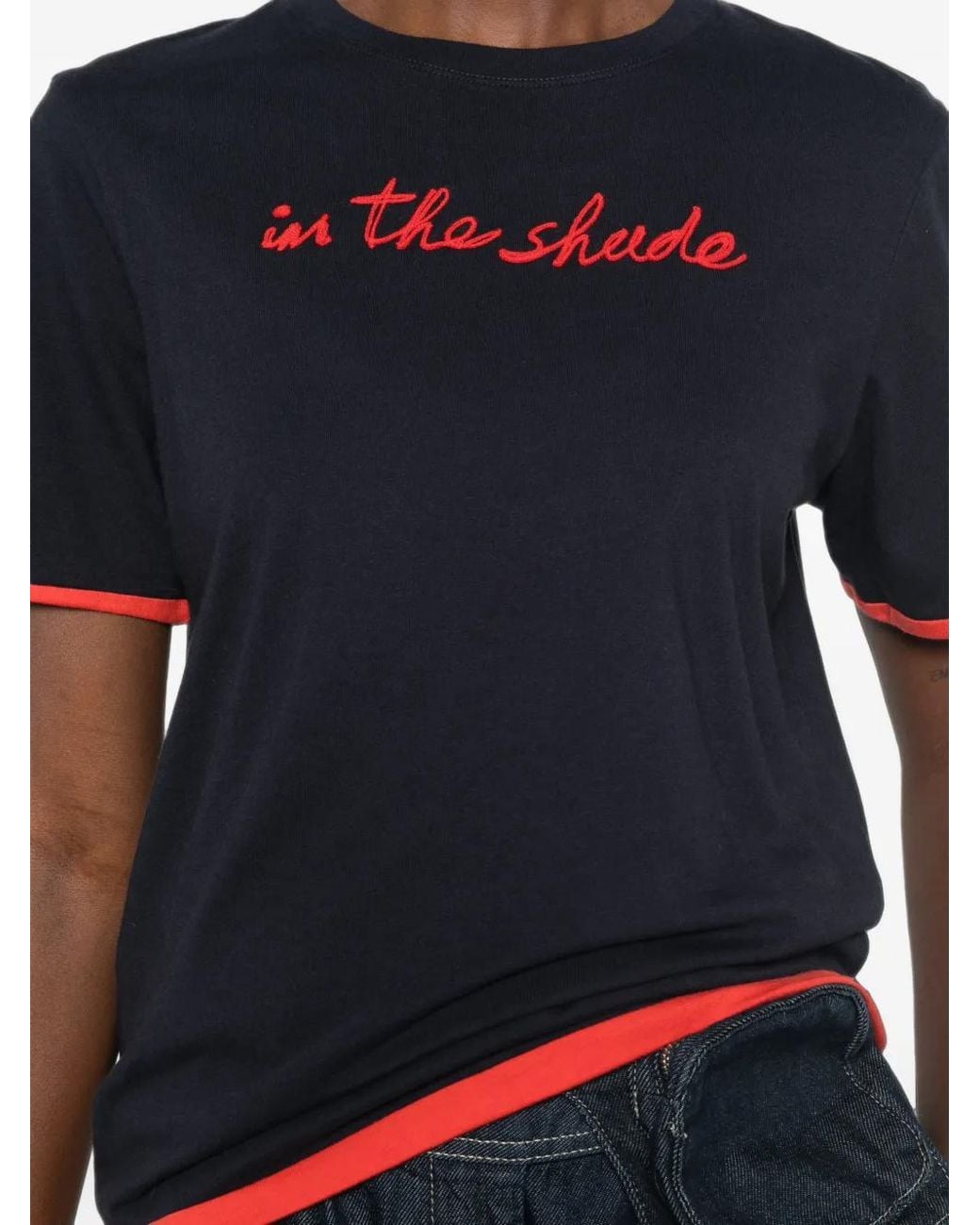 J.W. Anderson Blue Embroidered T-Shirt
