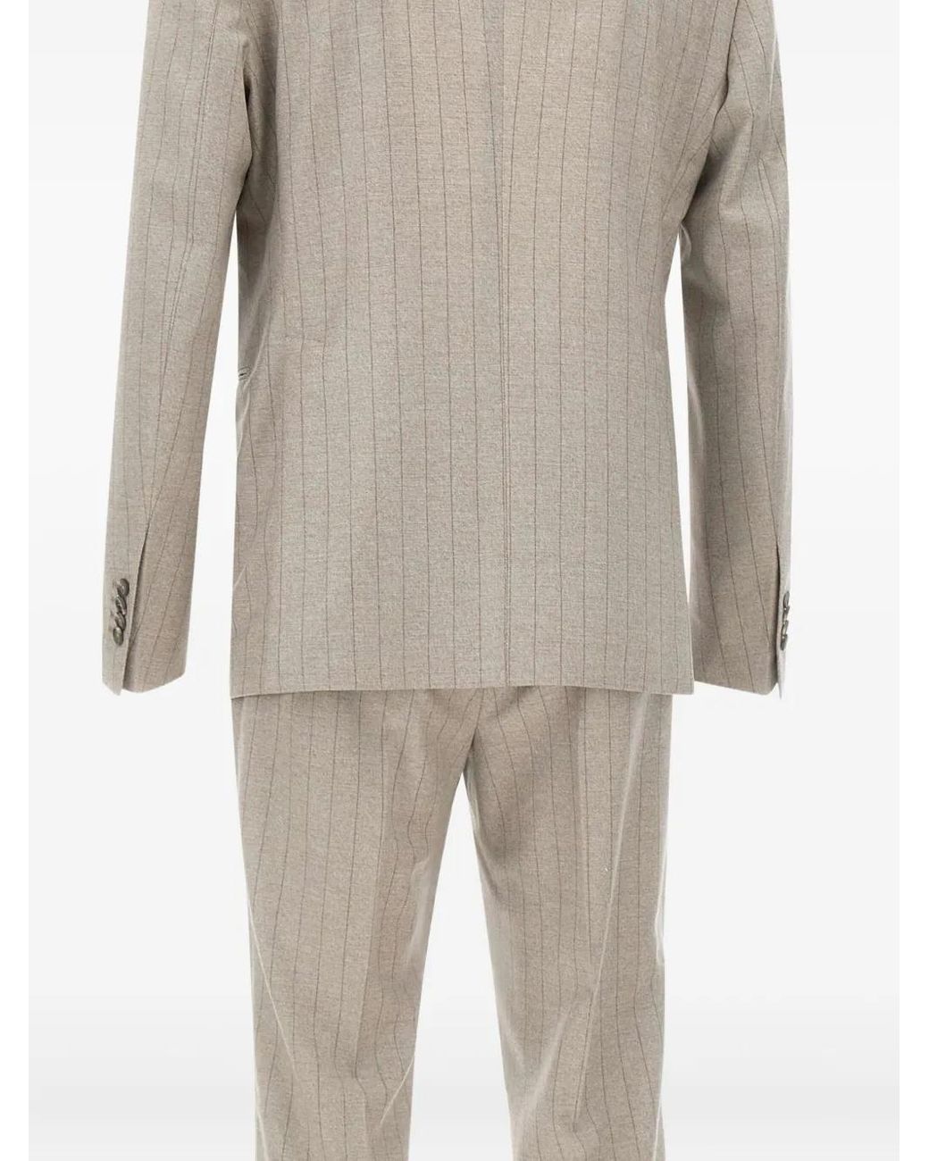 Tagliatore Natural Pinstripe Single-Breasted Suit for men