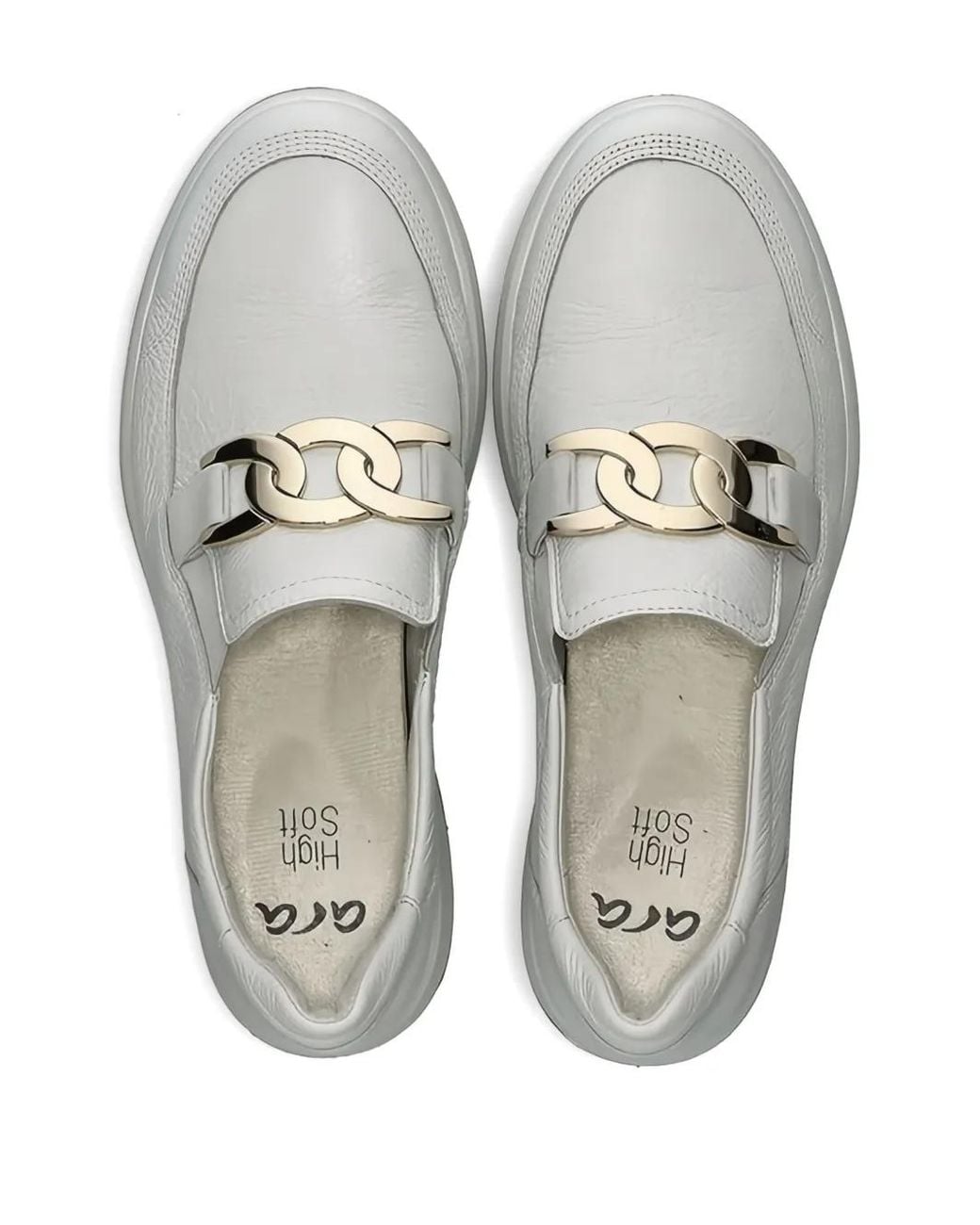 Ara White Klassische Loafer