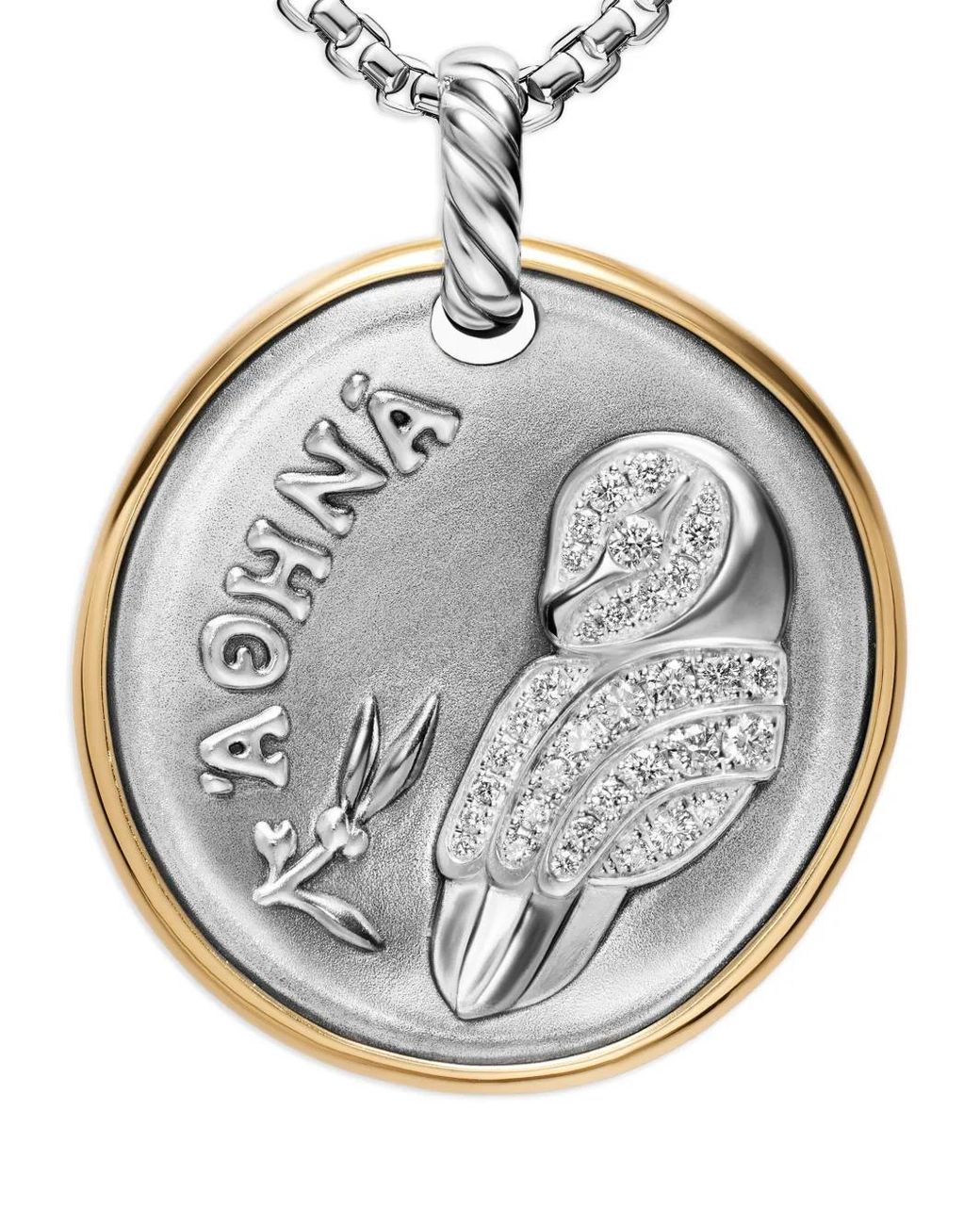 David Yurman Metallic Athena Medallion Amulet