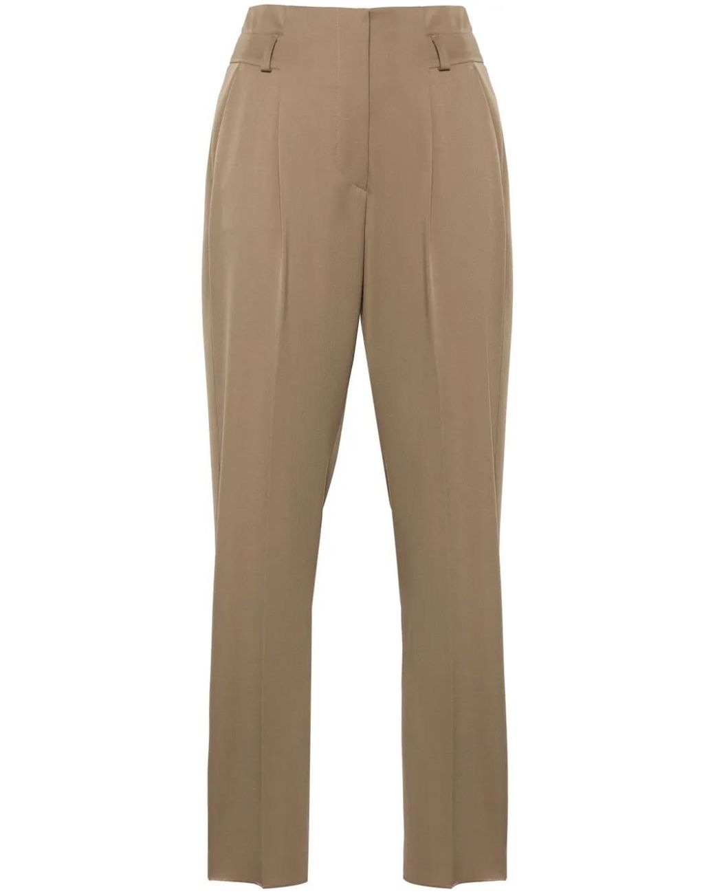 Max Mara Natural Darted Tapered Trousers