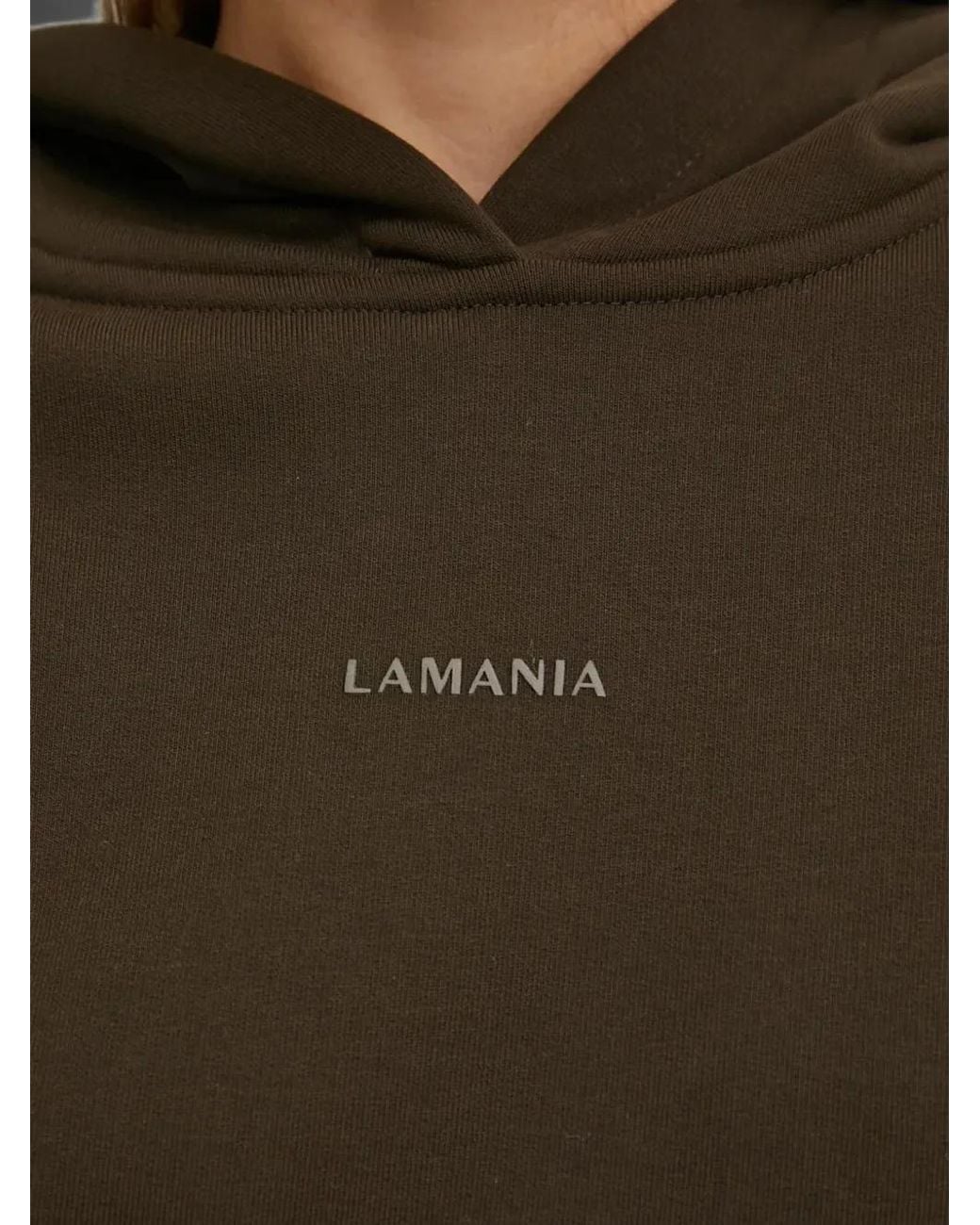 La Mania Gray Logo-Print Hoodie