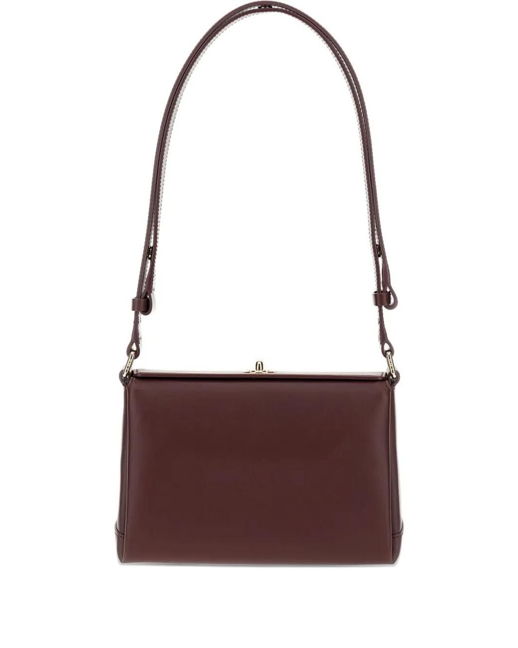 Plan C Purple Leather Shoulder Bag