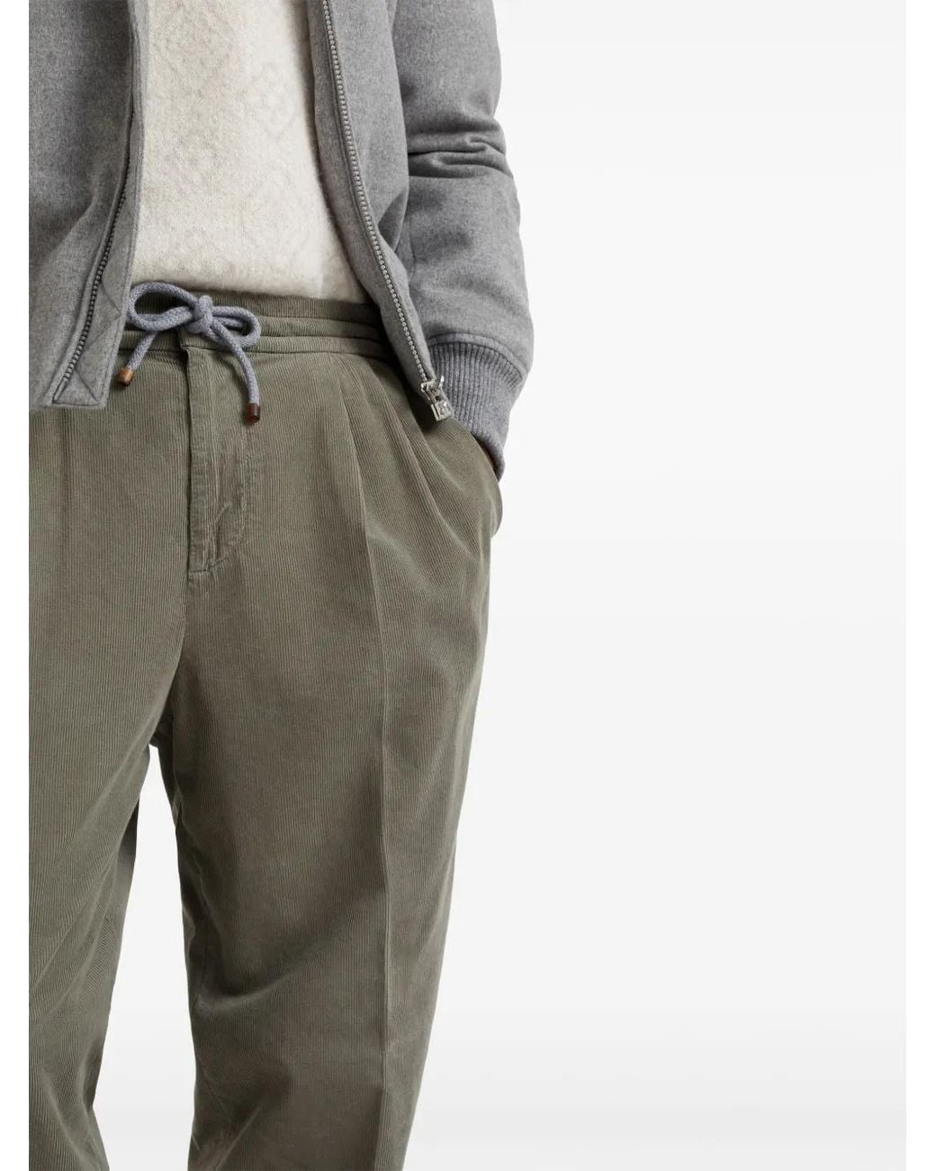 Brunello Cucinelli Gray Pants & Shorts for men