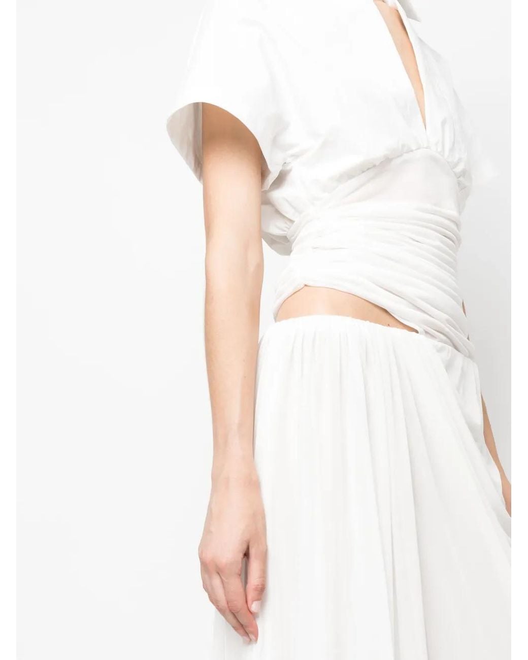 Christopher Esber White Comosum Clash Shirtdress