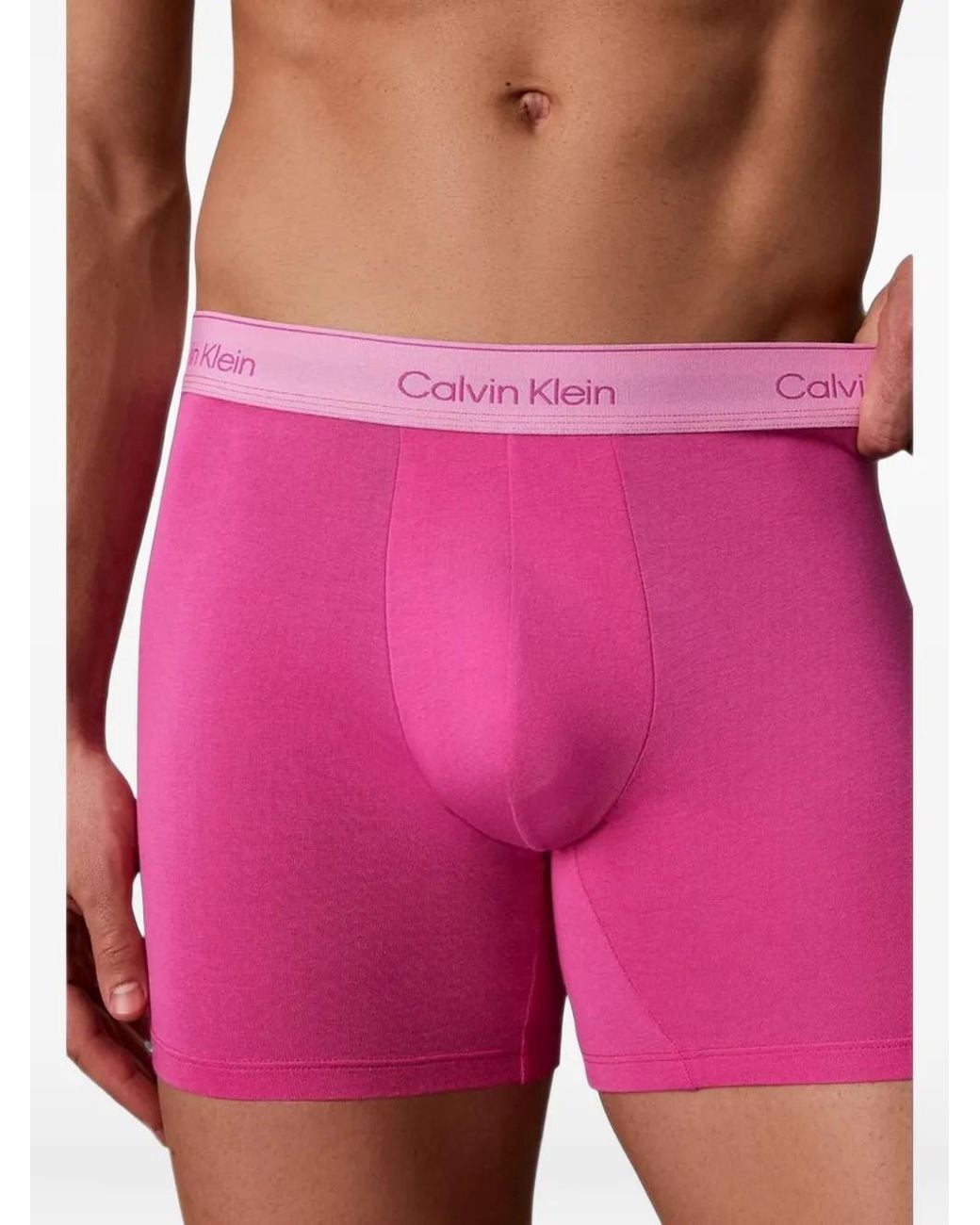 Calvin Klein Yellow Logo-Waistband Boxers (Set Of Five) for men
