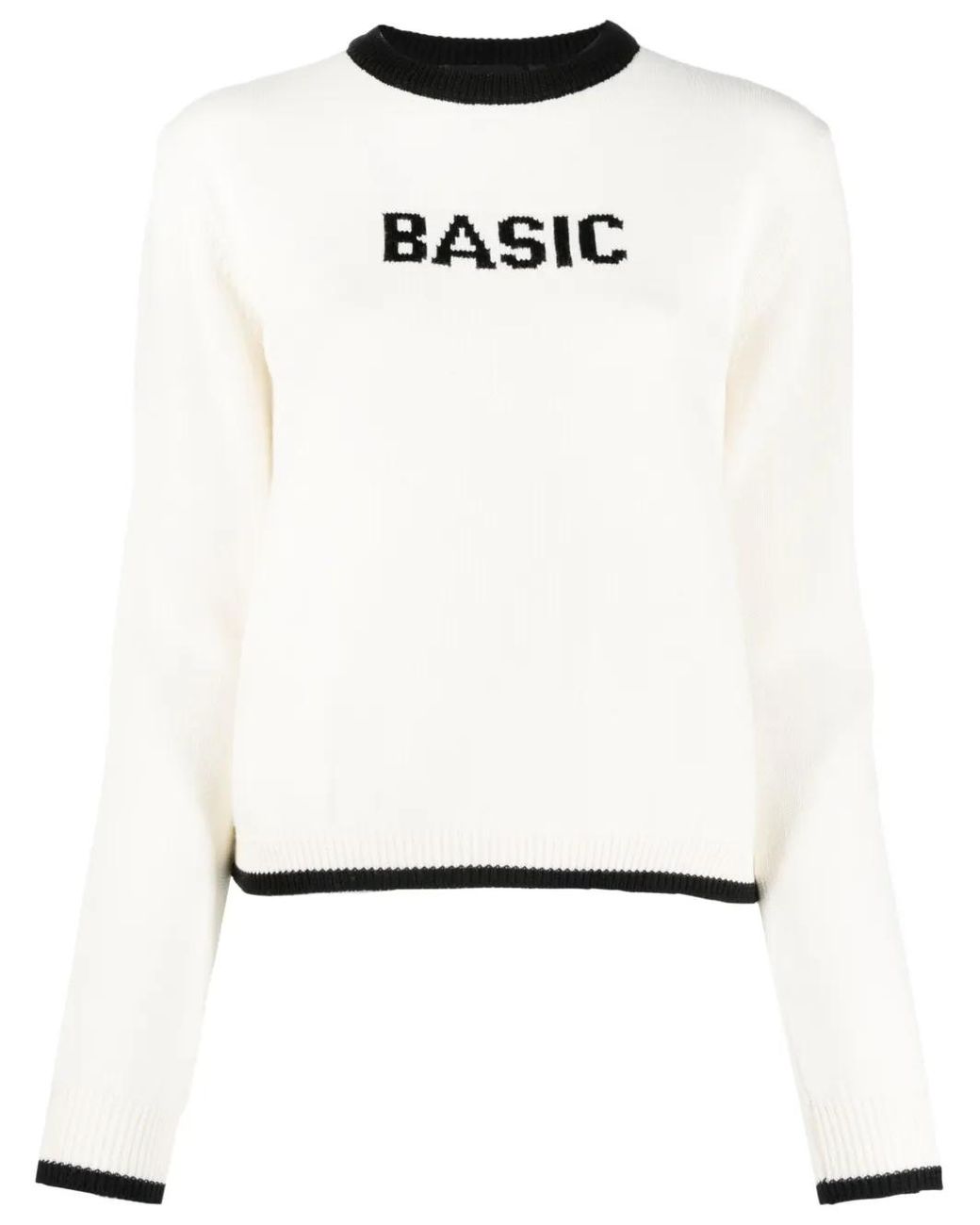 Gcds White Pullover Mit Jacquardmuster