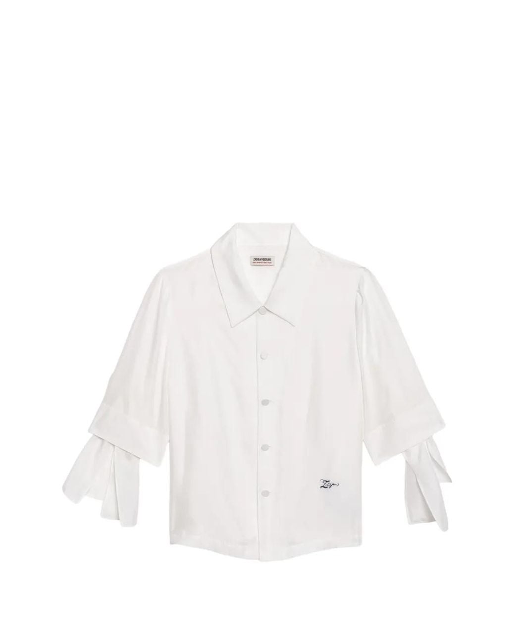 Zadig & Voltaire White Telmy Silk Shirt