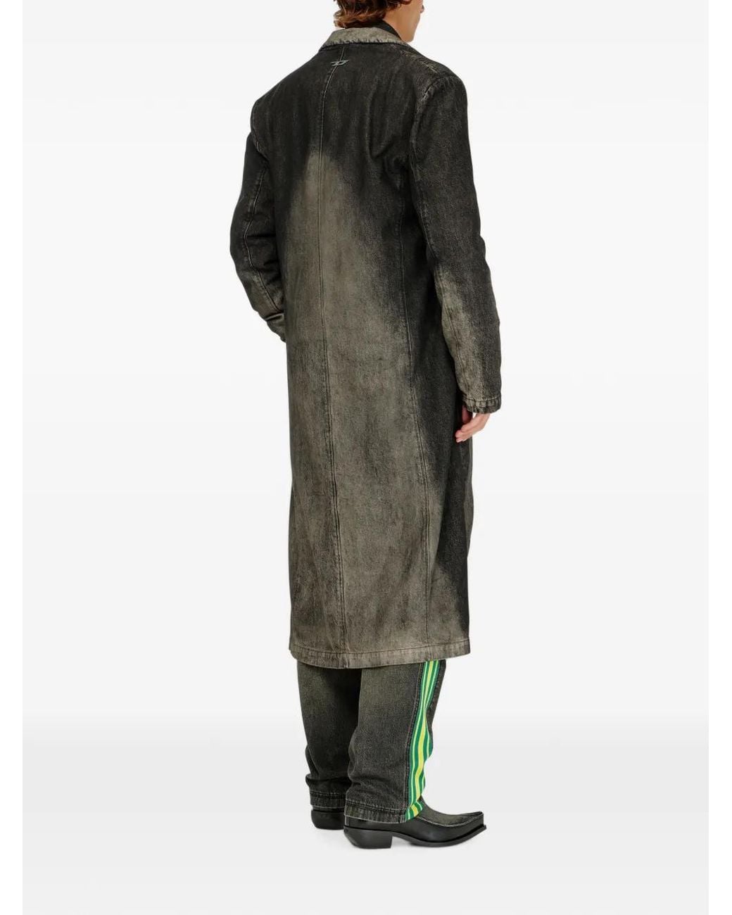 DIESEL Single-Breasted Coat in het Black
