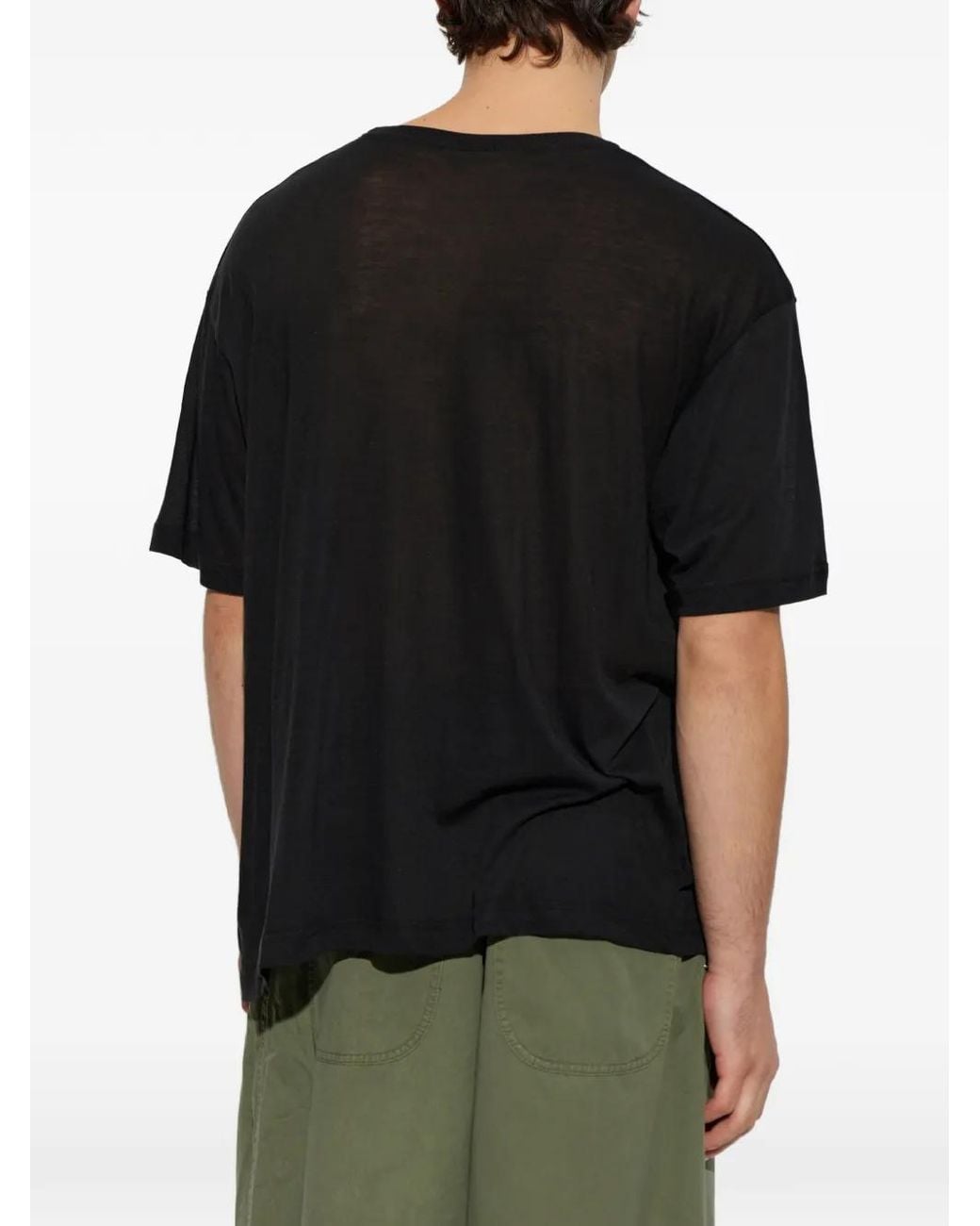 Song For The Mute Black Logo-Print T-Shirt for men