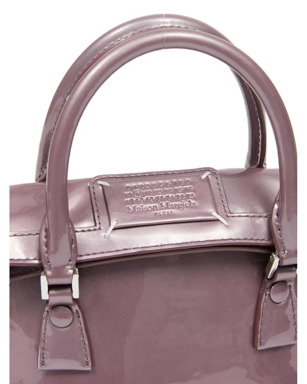 Maison Margiela Purple Mini 5Ac Tote Bag