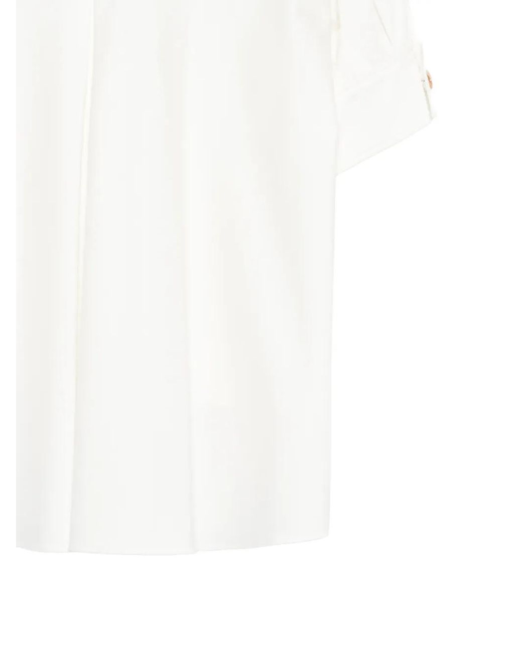 Agnona White Collar Blouse
