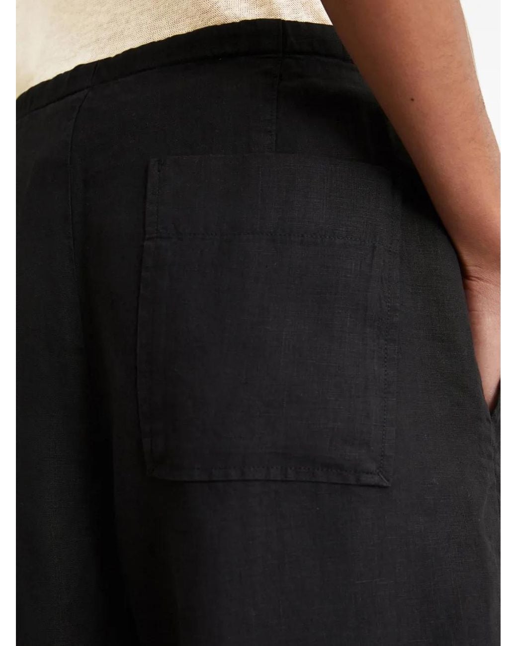 Marc O' Polo Black Drawstring Tapered Trousers